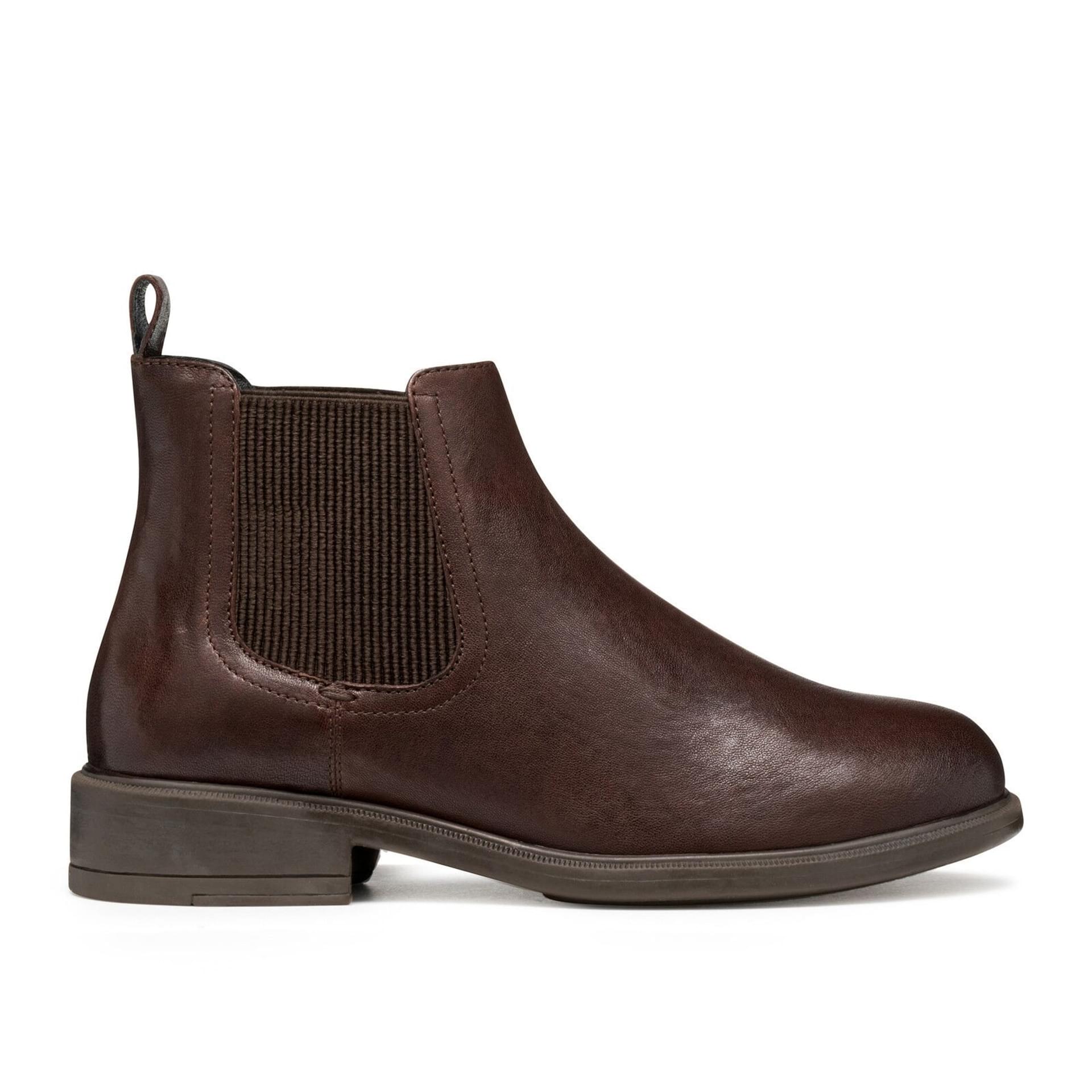Geox Catria Bottines in Dark Brown, vue de côté (SKU D56LQA_00081--C6006)