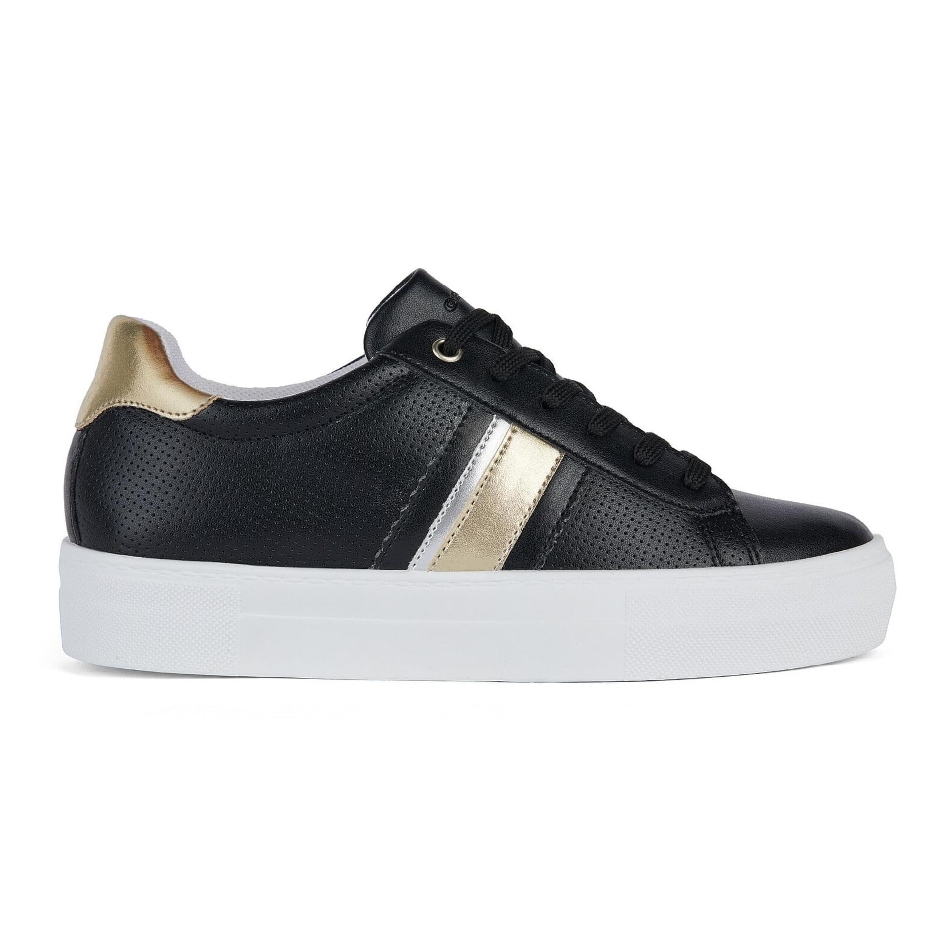 Geox Claudin Sneakers D45VWA_000BC in Black/Platinum