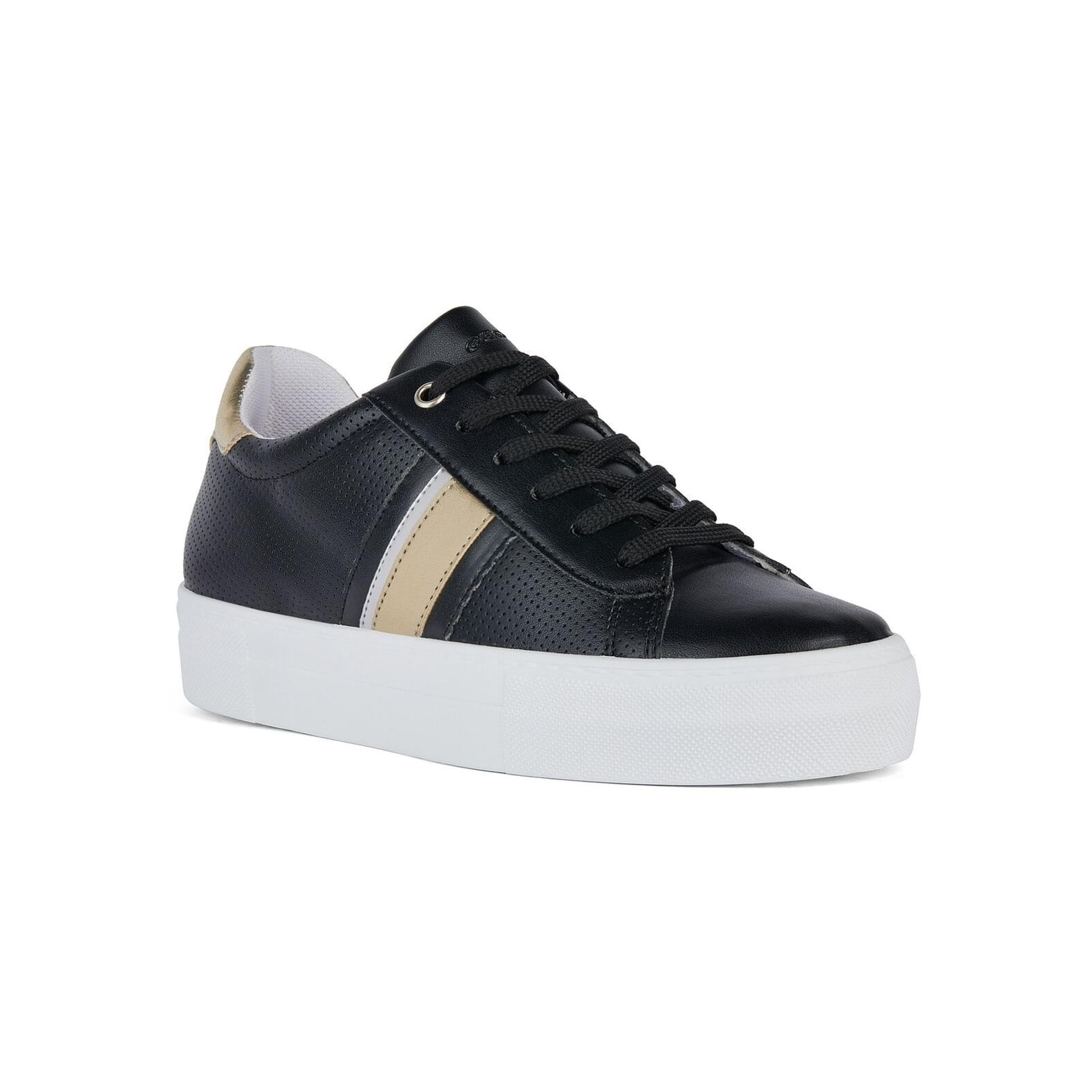 Geox Claudin Sneakers D45VWA_000BC in Black/Platinum