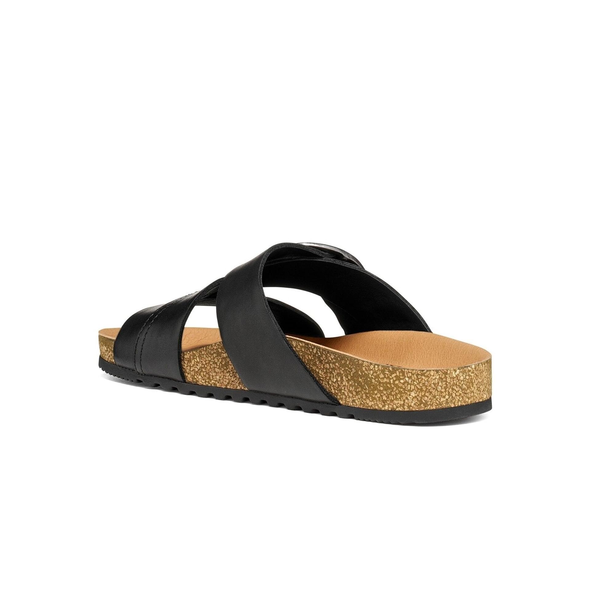 Geox Climasandal Cork Sandales D6714E_00043 in Black/Natural