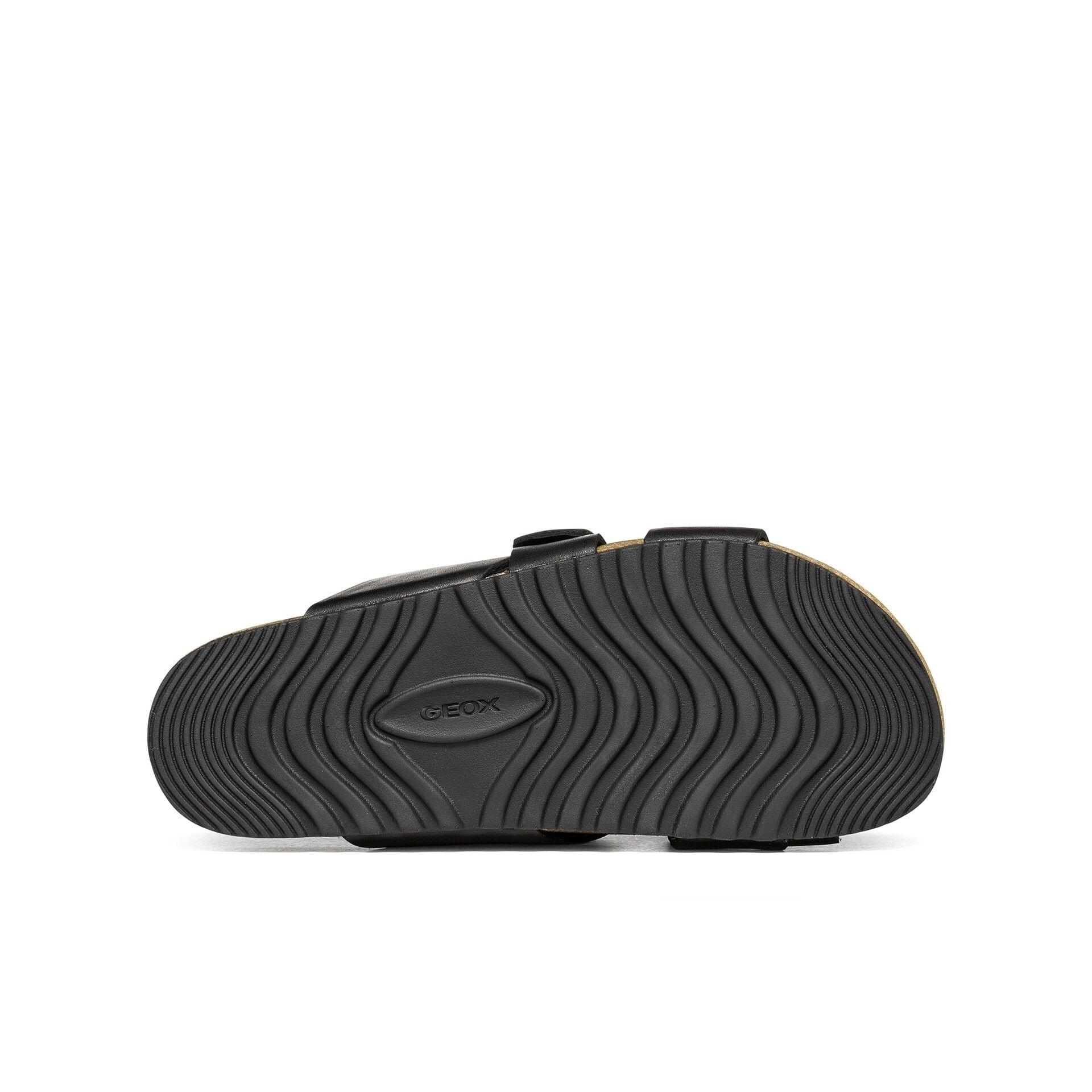 Geox Climasandal Cork Sandales D6714E_00043 in Black/Natural