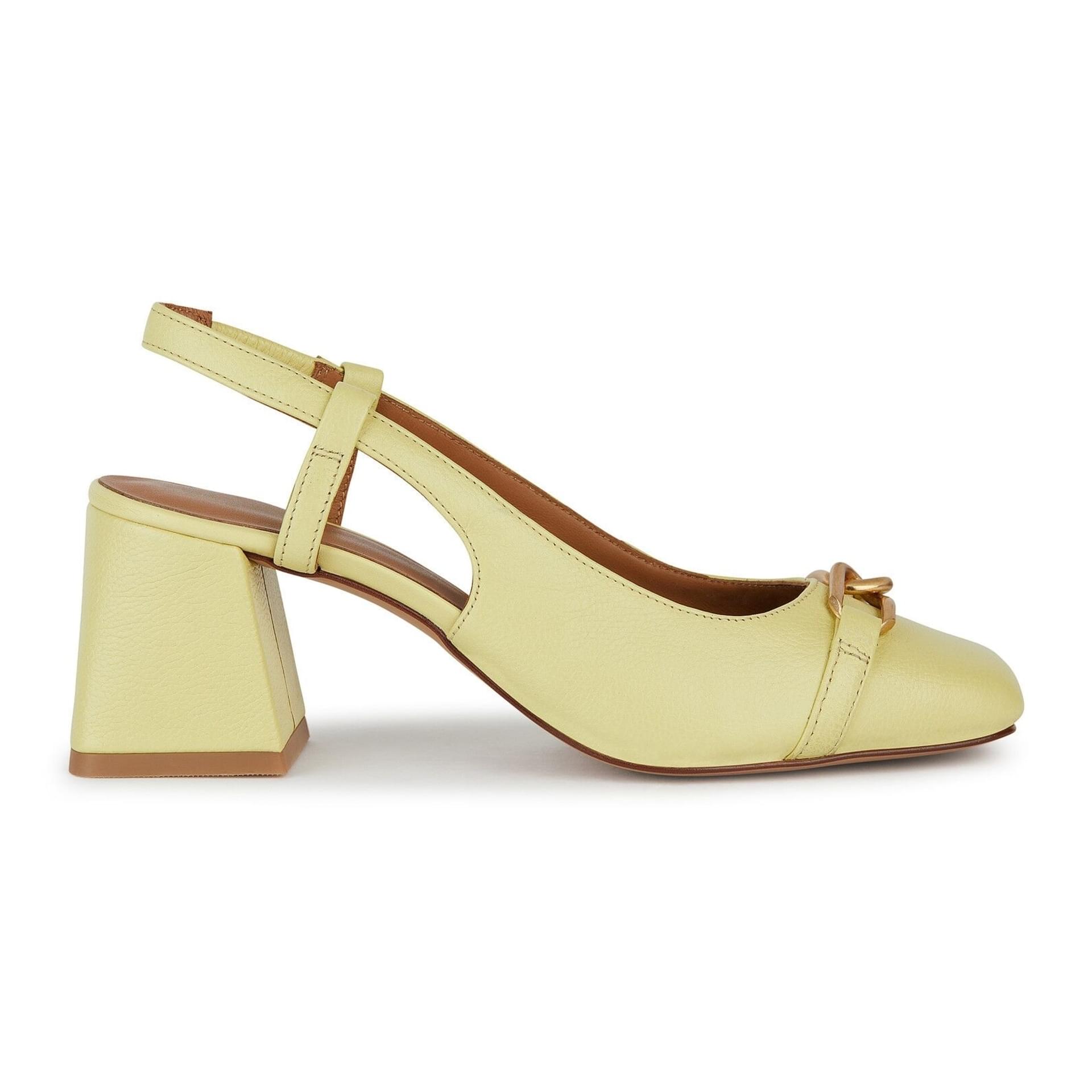 Geox Coronilla Heels D45D1A_00046 in Light Yellow