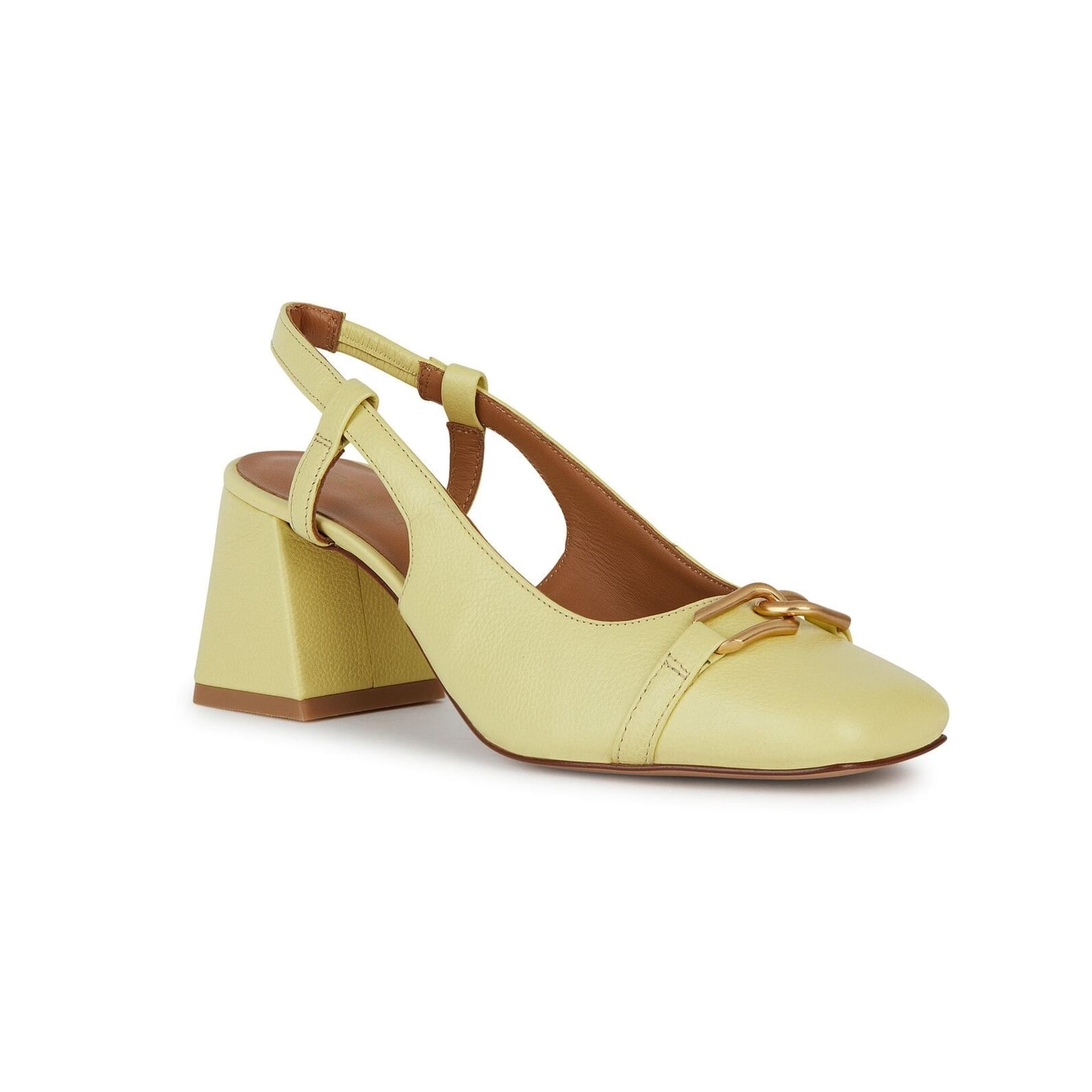 Geox Coronilla Heels D45D1A_00046 in Light Yellow