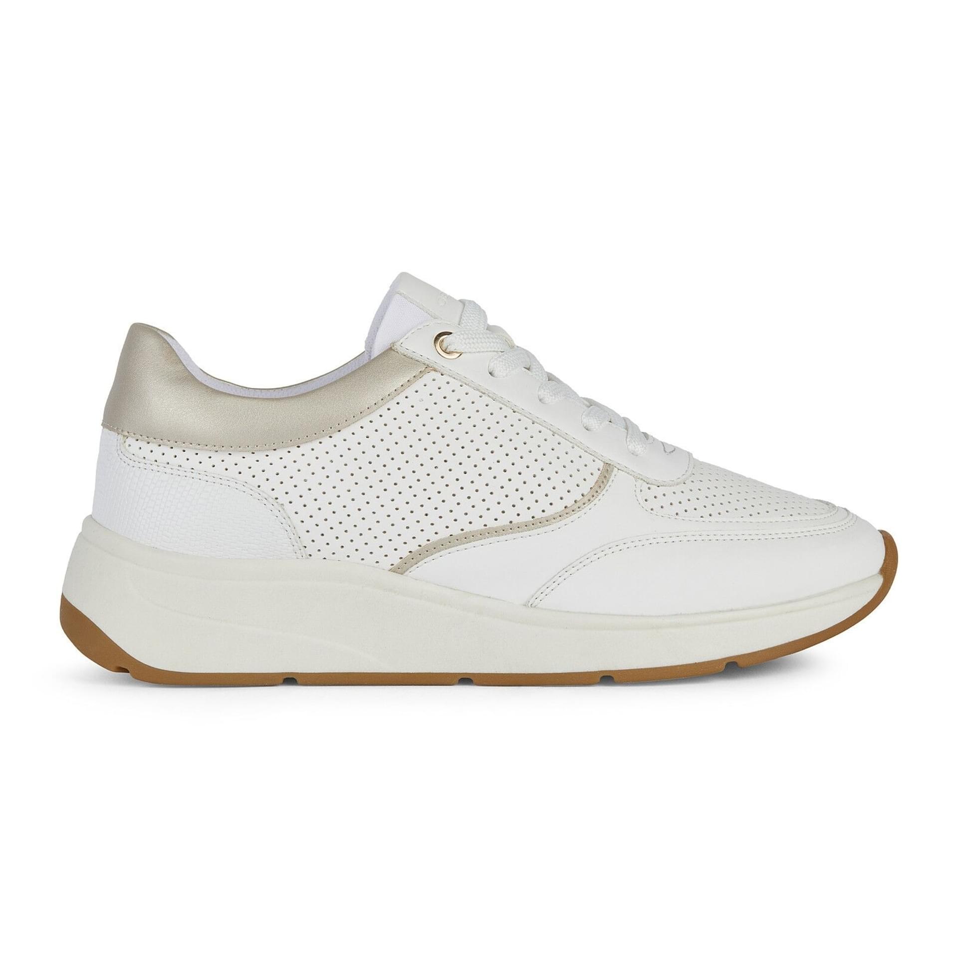 Geox Cristael Sneakers D45MXD_054AJ in White/Light Gold