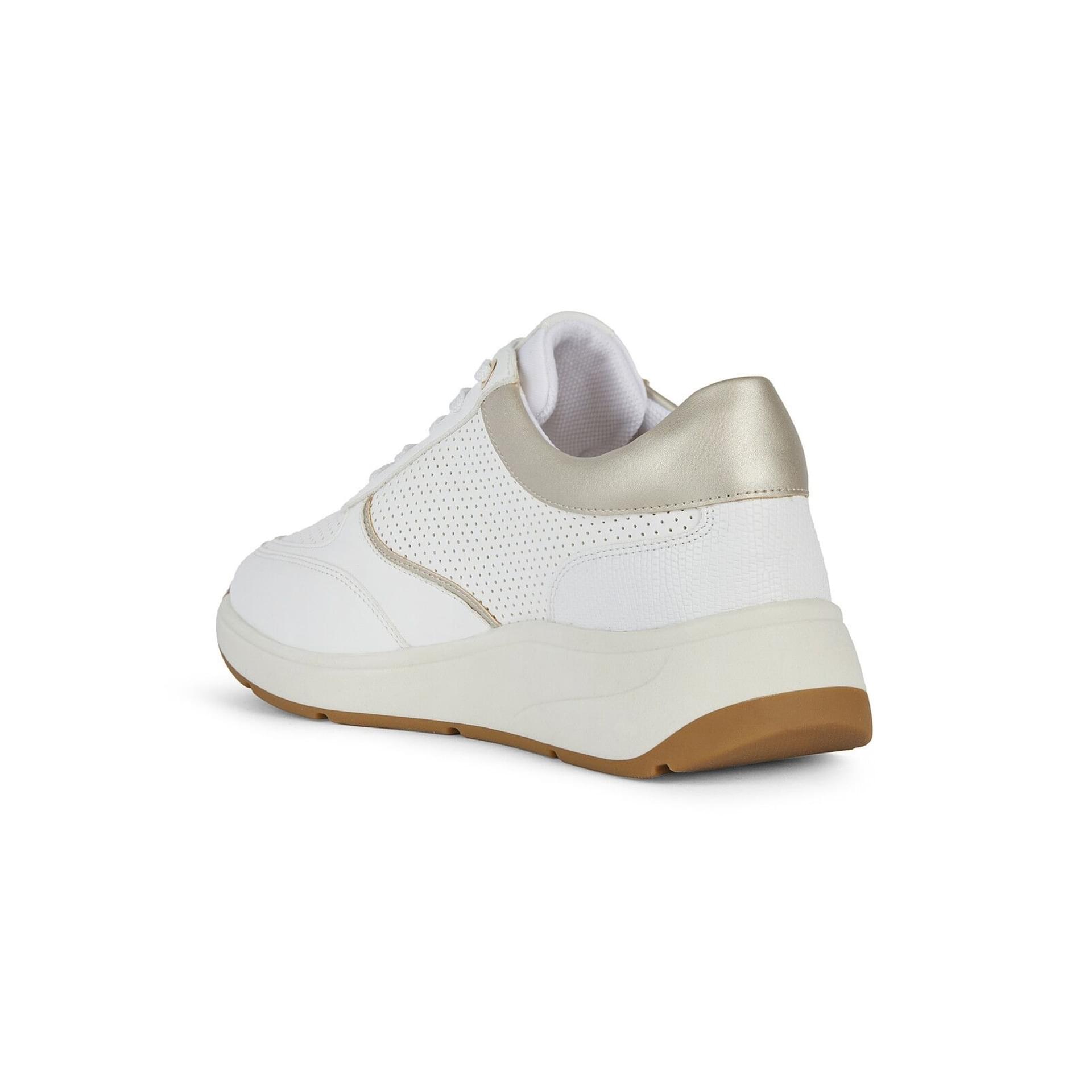 Geox Cristael Sneakers D45MXD_054AJ in White/Light Gold