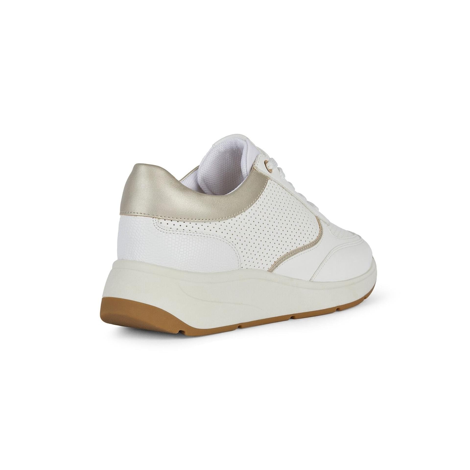 Geox Cristael Sneakers D45MXD_054AJ in White/Light Gold