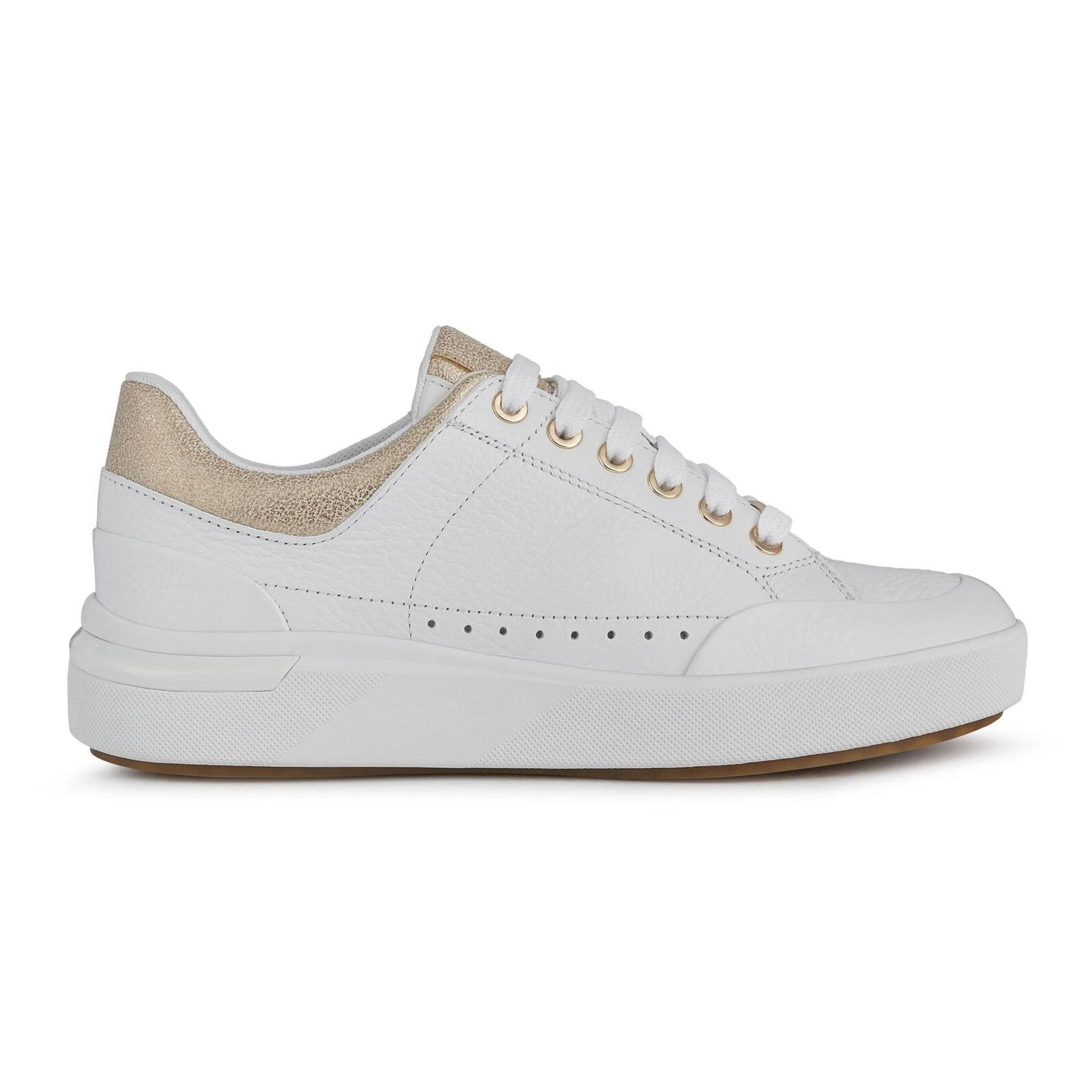 Geox Dalyla Sneakers D36QFA_046BN in White/Champagne