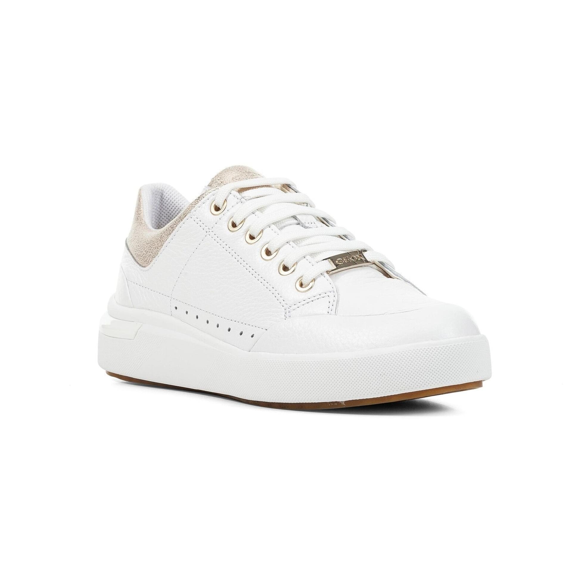 Geox Dalyla Sneakers D36QFA_046BN in White/Champagne