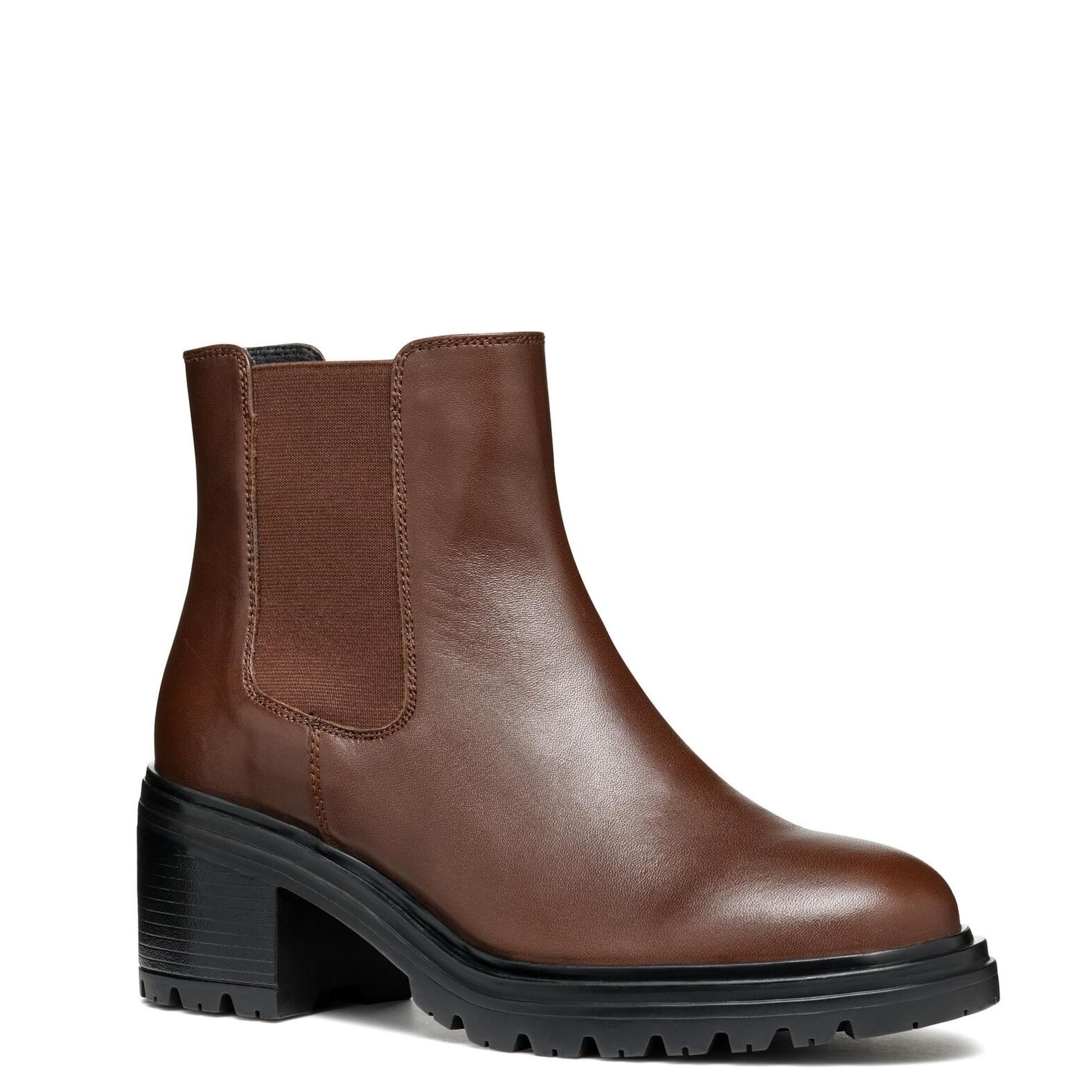 Geox Damiana Enkellaarsjes D16QCE_043NH in Dark Brown