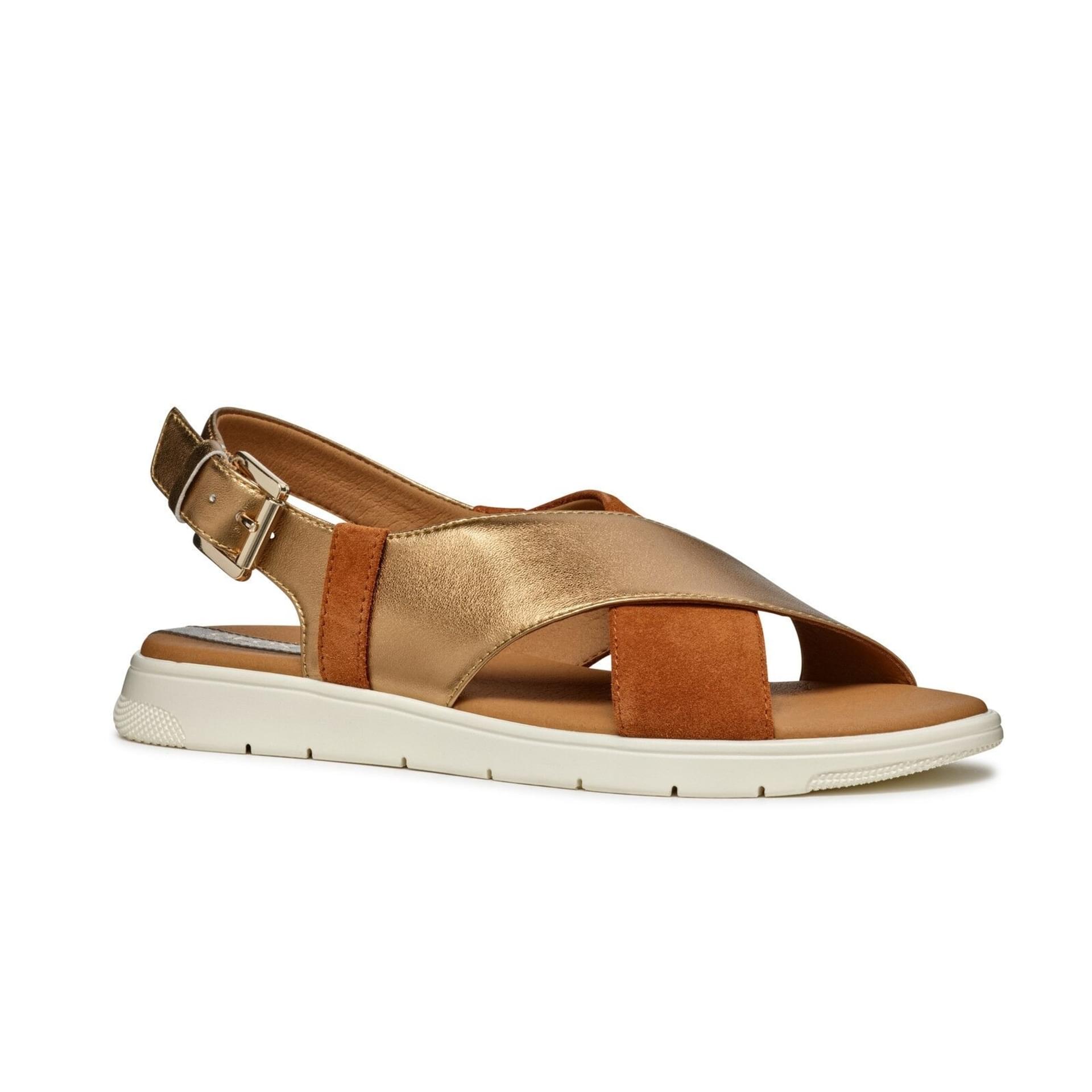 Geox Dandra Sandals D45NNB_0BN22 in Light Bronze/Ochre