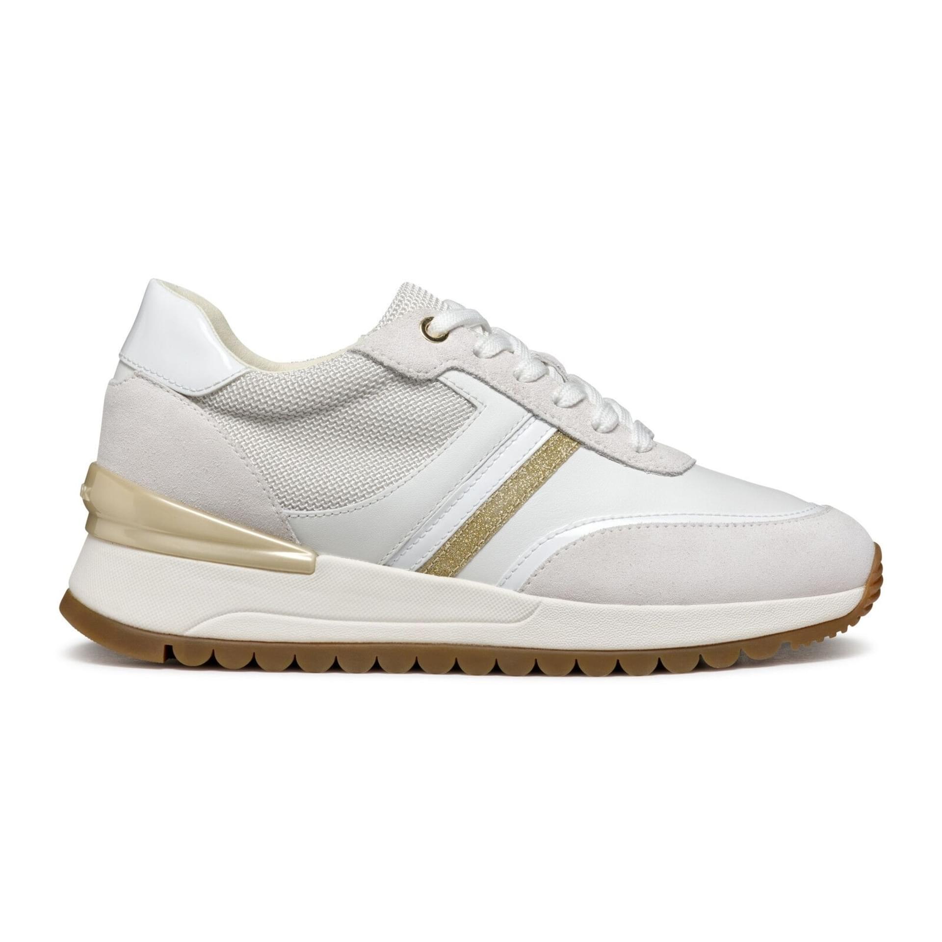 Geox Desya Sneakers D3500A_08520 in White/Gold