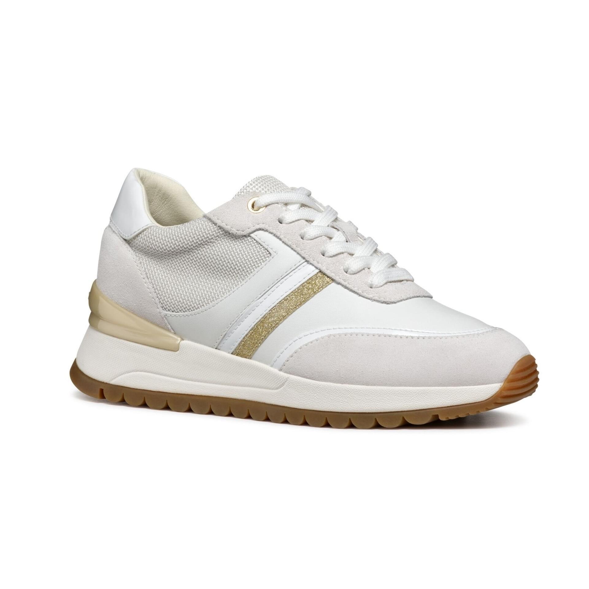 Geox Desya Sneakers D3500A_08520 in White/Gold