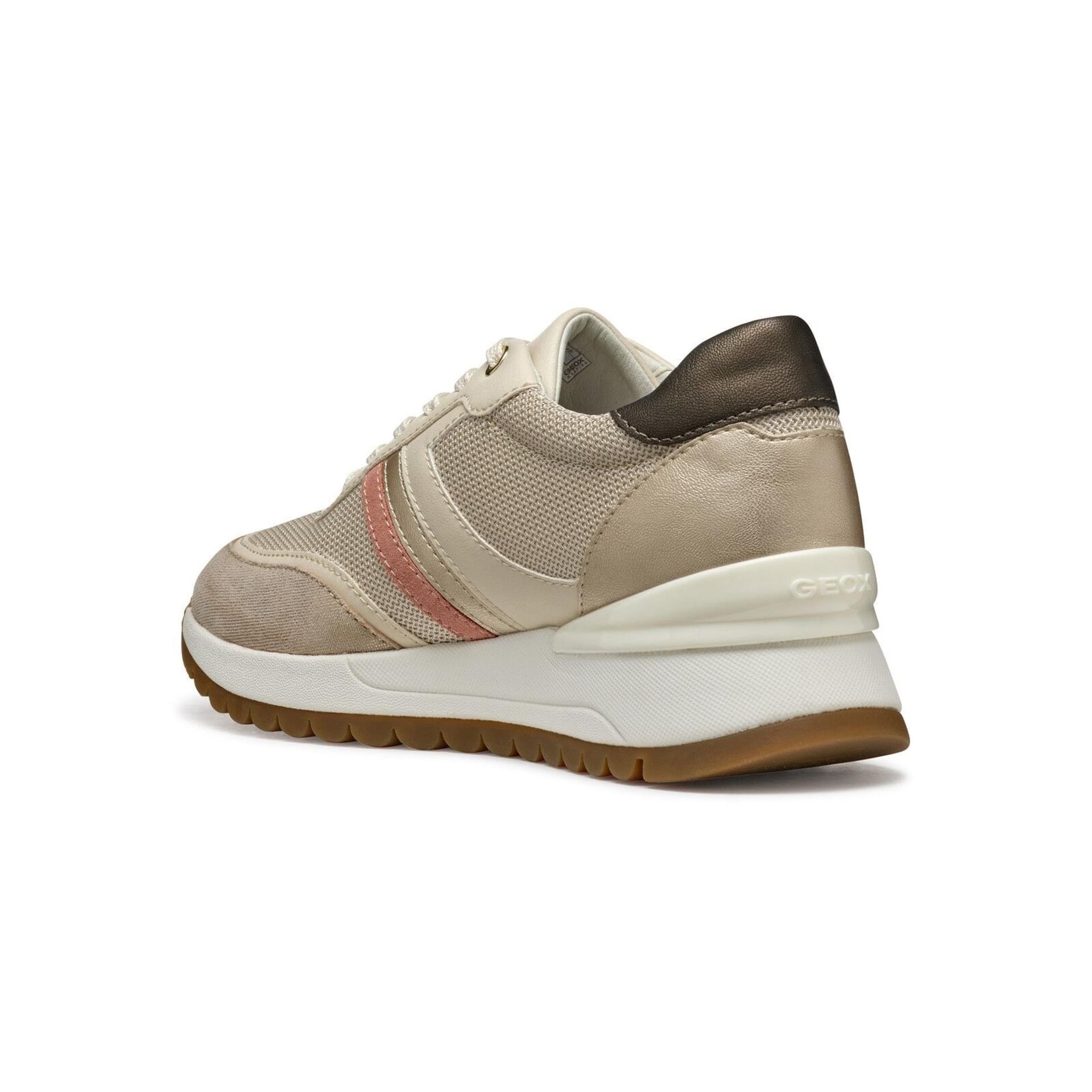 Geox Desya Sneakers D3500A_0AS54 in Light Taupe/Light Gold