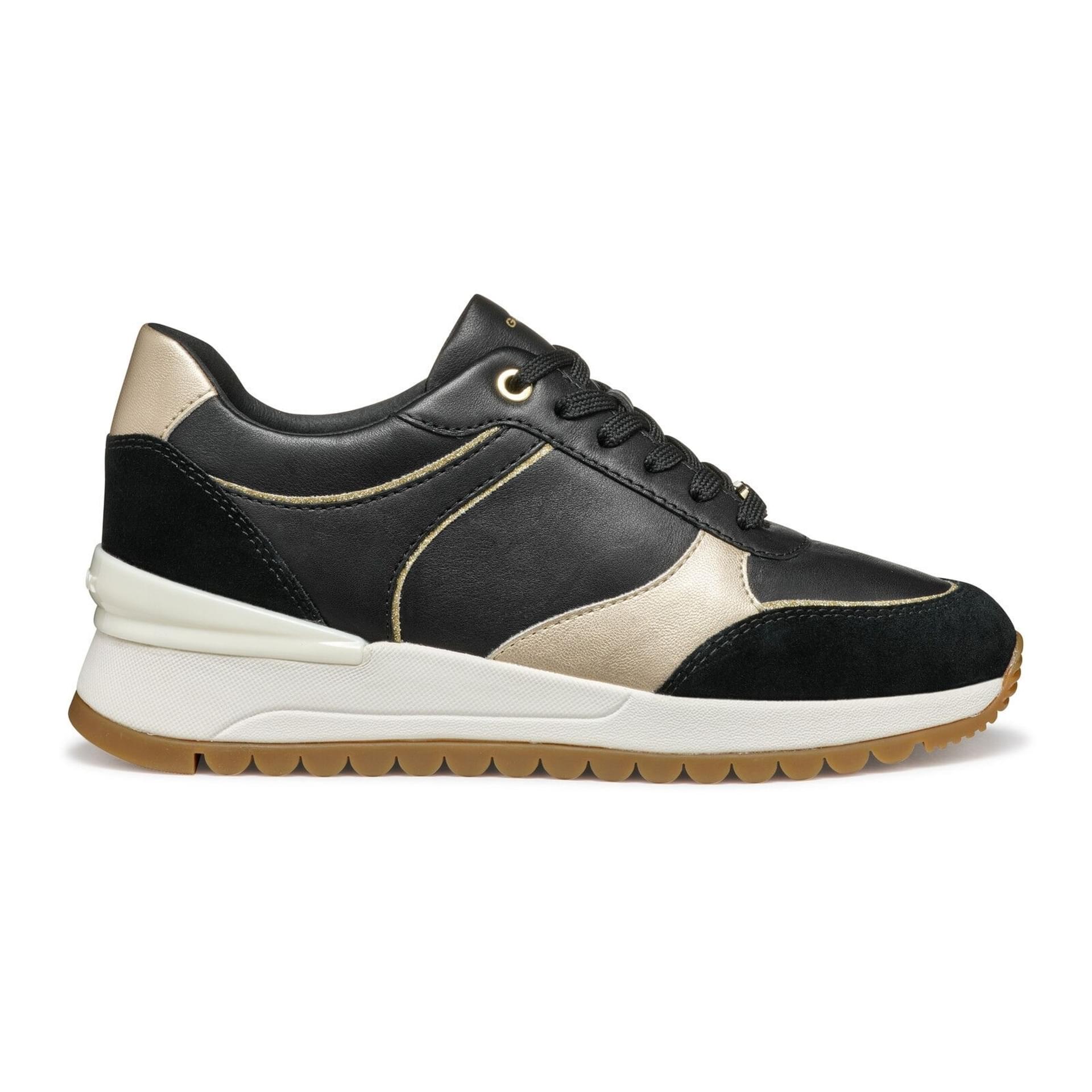 Geox Desya Sneakers D5500A_08522 in Black/Light Gold