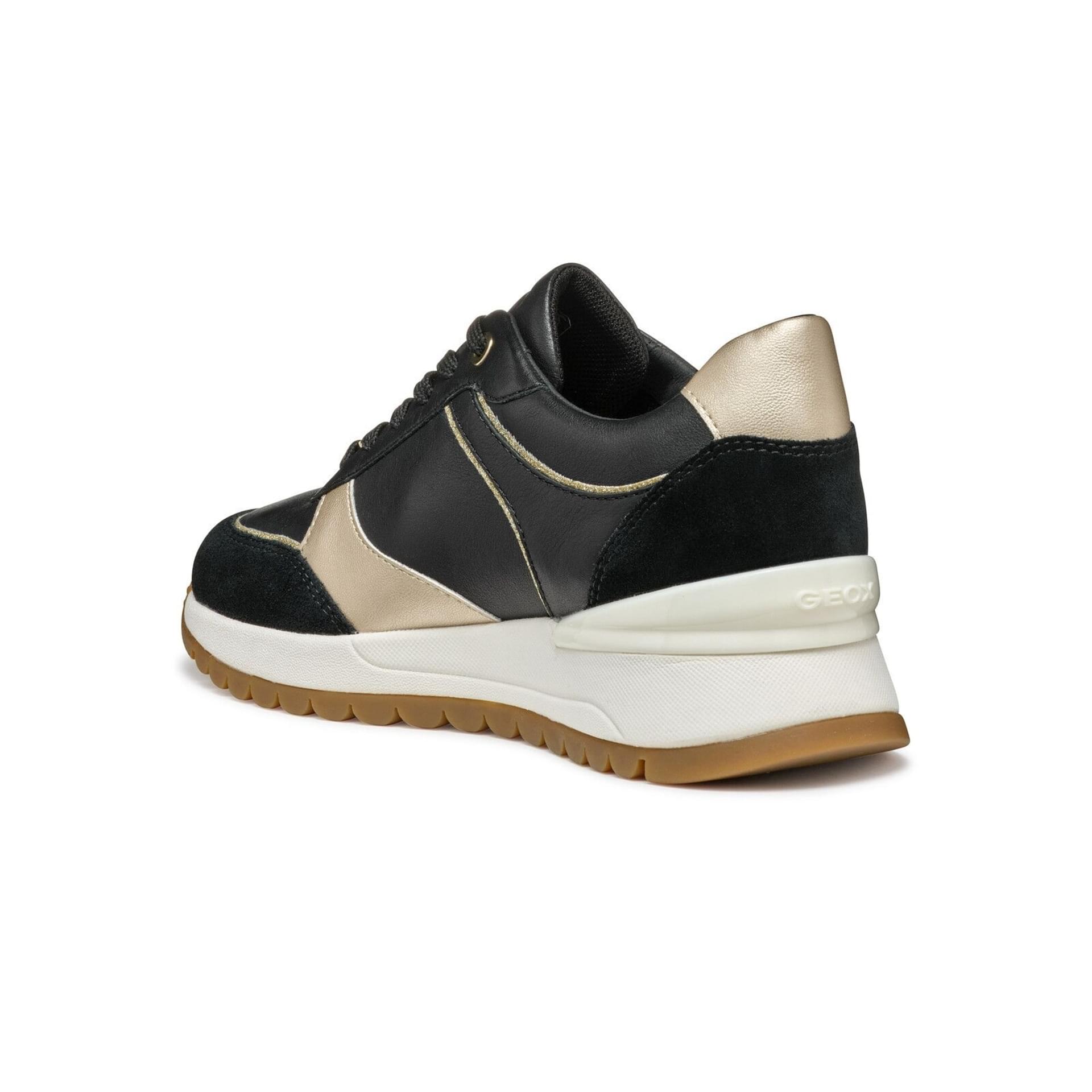 Geox Desya Sneakers D5500A_08522 in Black/Light Gold