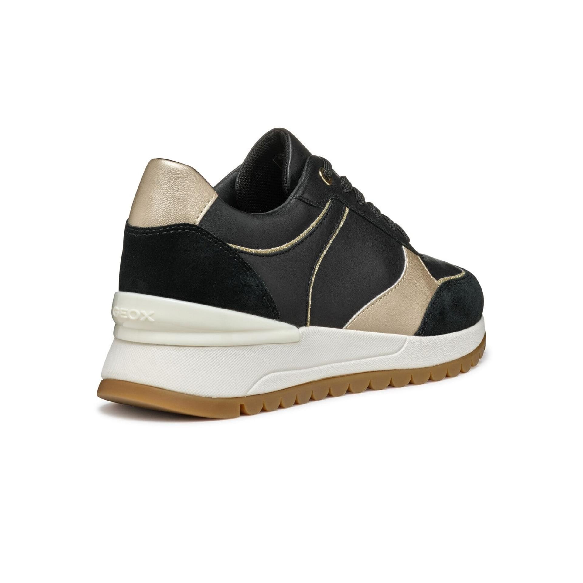 Geox Desya Sneakers D5500A_08522 in Black/Light Gold