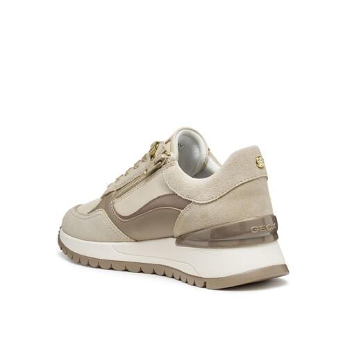 Geox D DESYA Sneakers voor dames, beige, 39 EU, beige, 39 EU