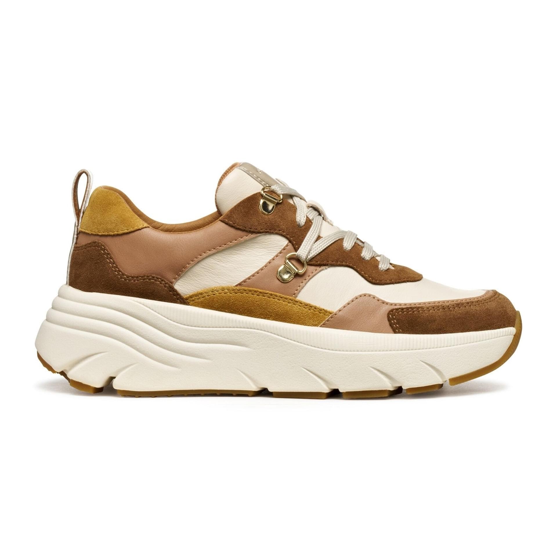 Geox Diamanta Sneakers D36UFE_022BC in Mud/Beige