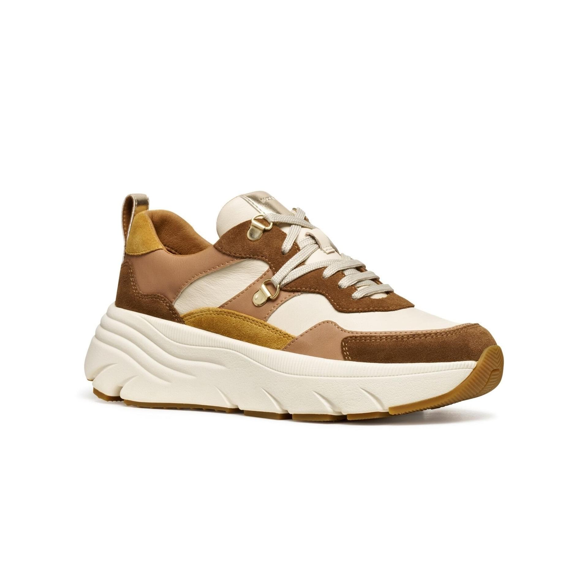 Geox Diamanta Sneakers D36UFE_022BC in Mud/Beige