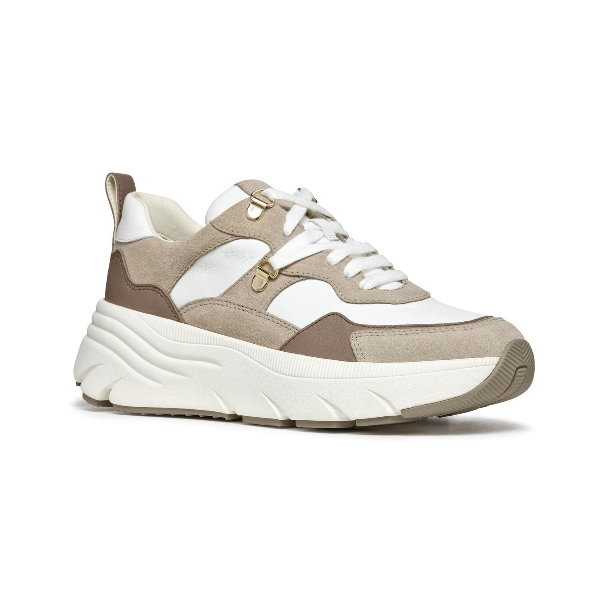 Geox Diamanta Sneakers D36UFE_08522 in White/Sand