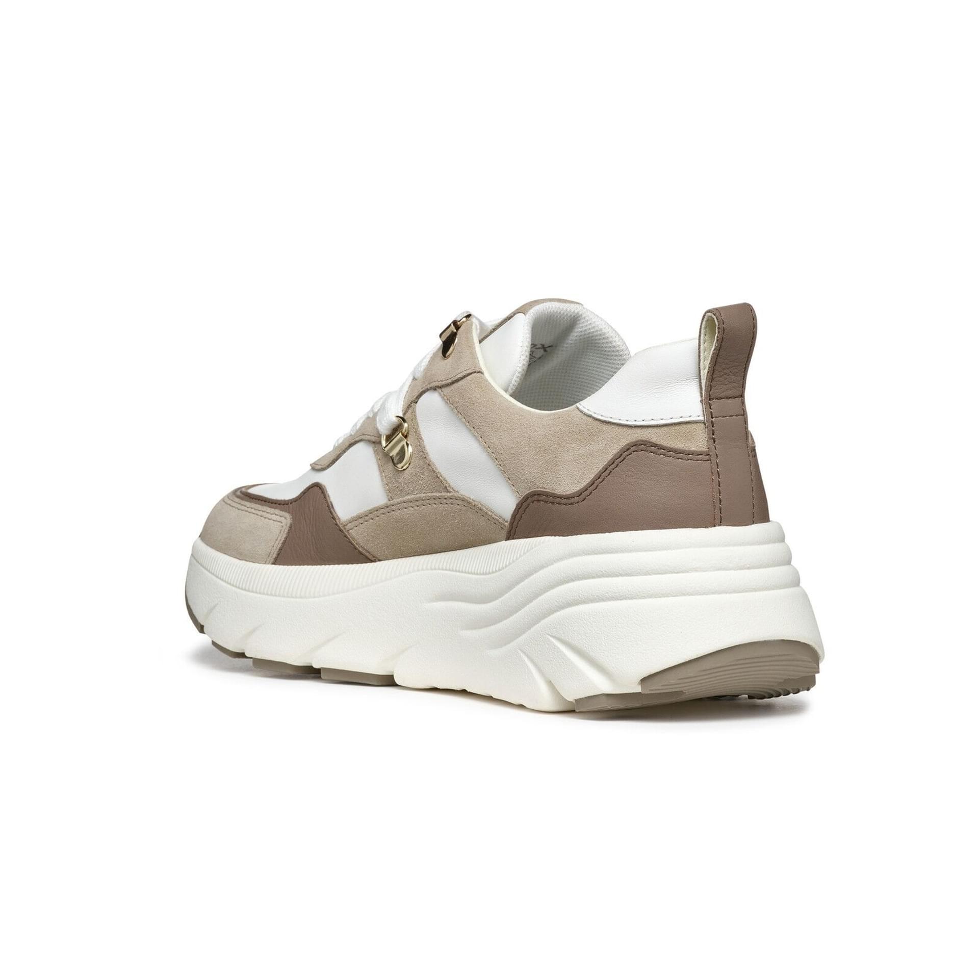 Geox Diamanta Sneakers D36UFE_08522 in White/Sand