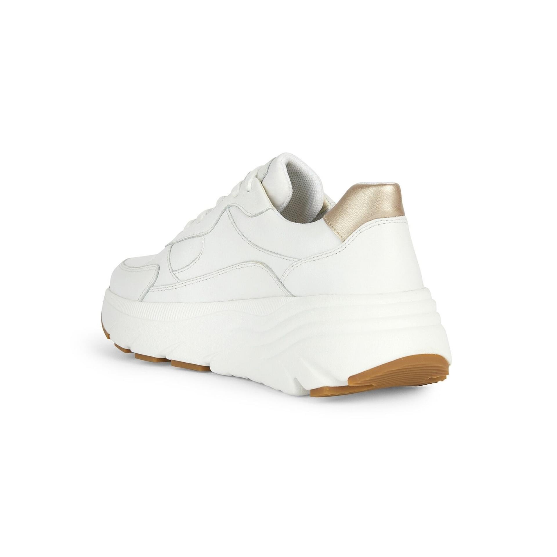 Geox Diamanta Sneakers D45UFB_085NF in White/Light Gold