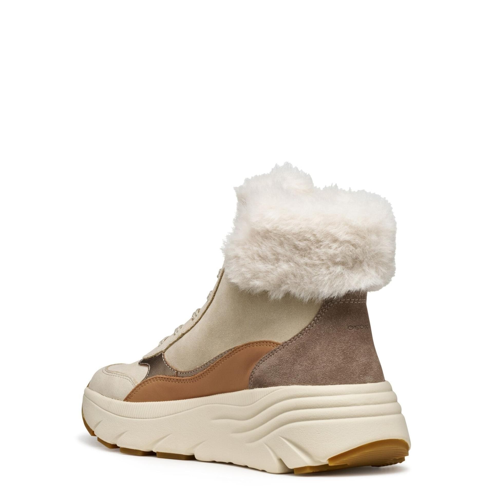 Geox Diamanta Enkellaarsjes D56UFB_02285 in Light Taupe/Beige