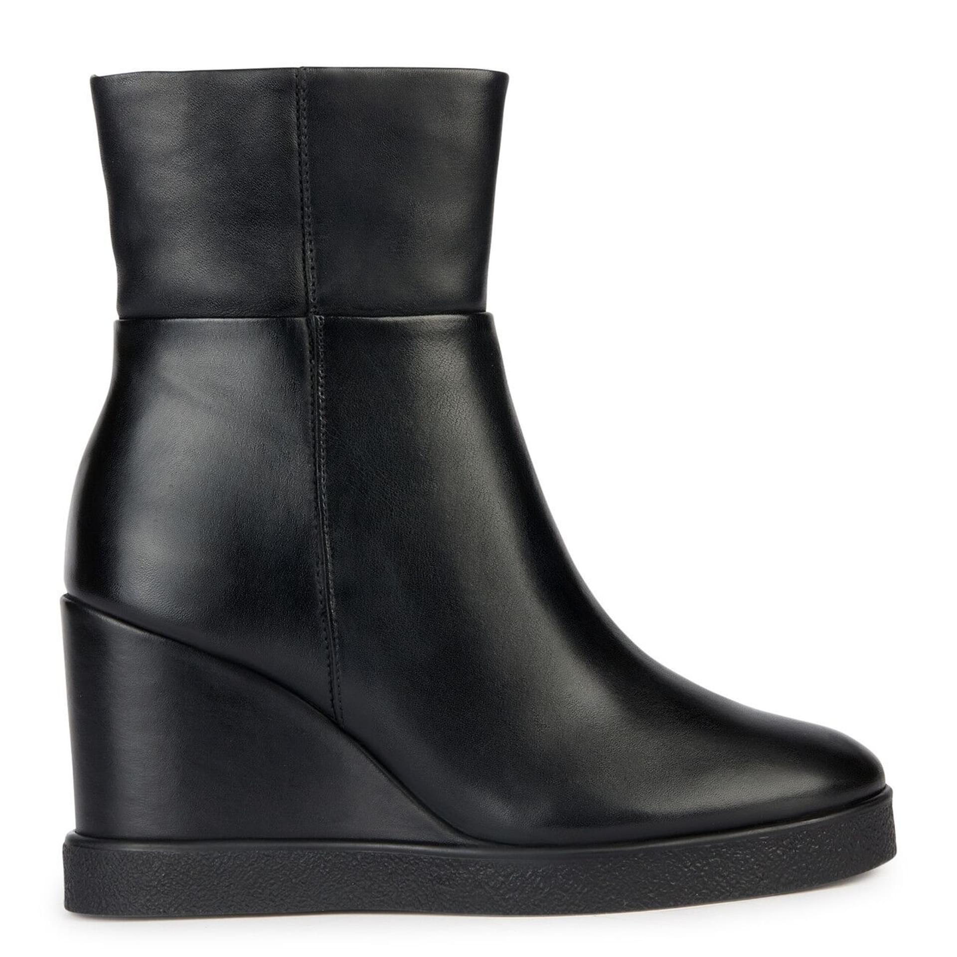 Geox Elidea Wedge Enkellaarsjes D36VQB_00043 in Black