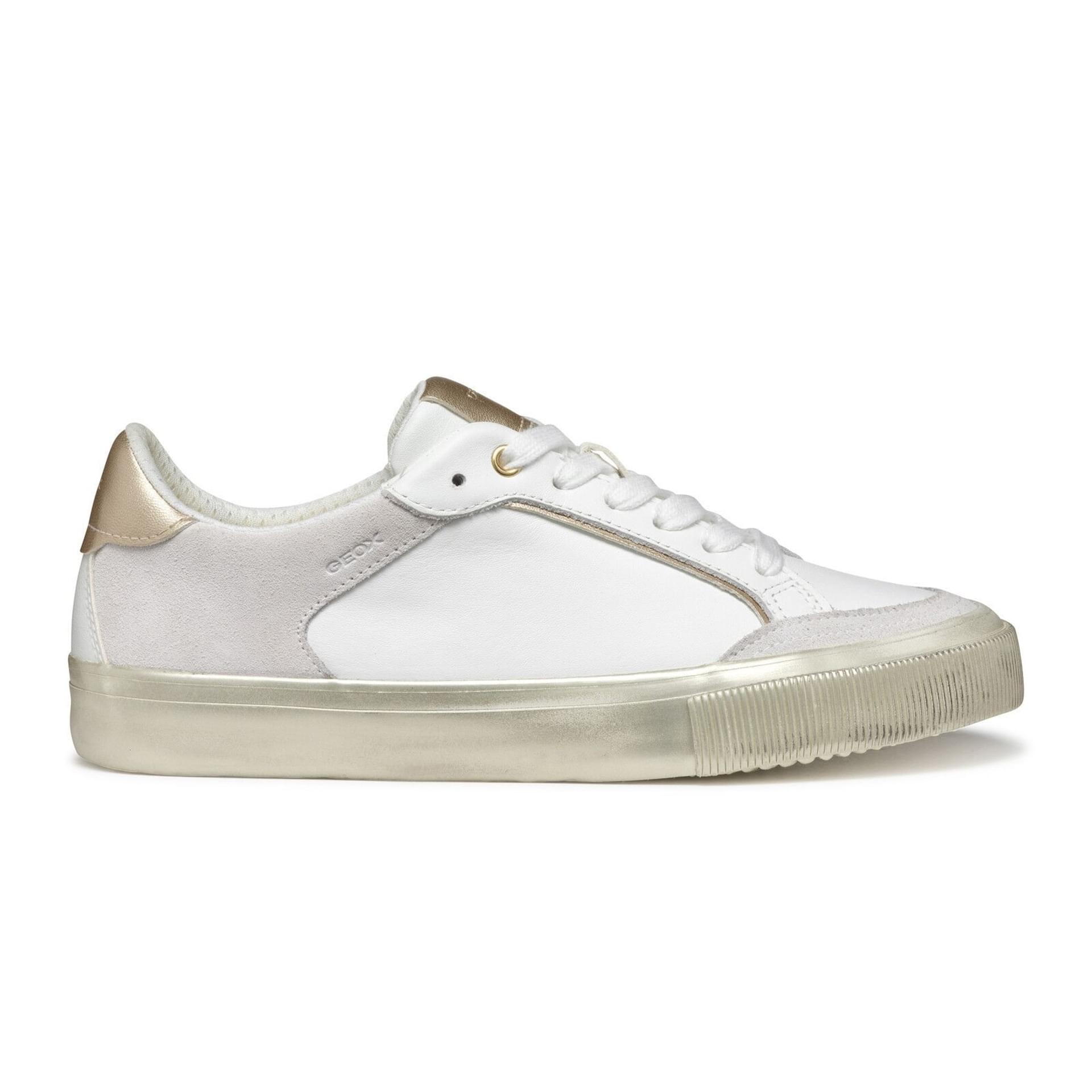 Geox Emmeleny Sneakers D550UC_08554 in White/Light Gold