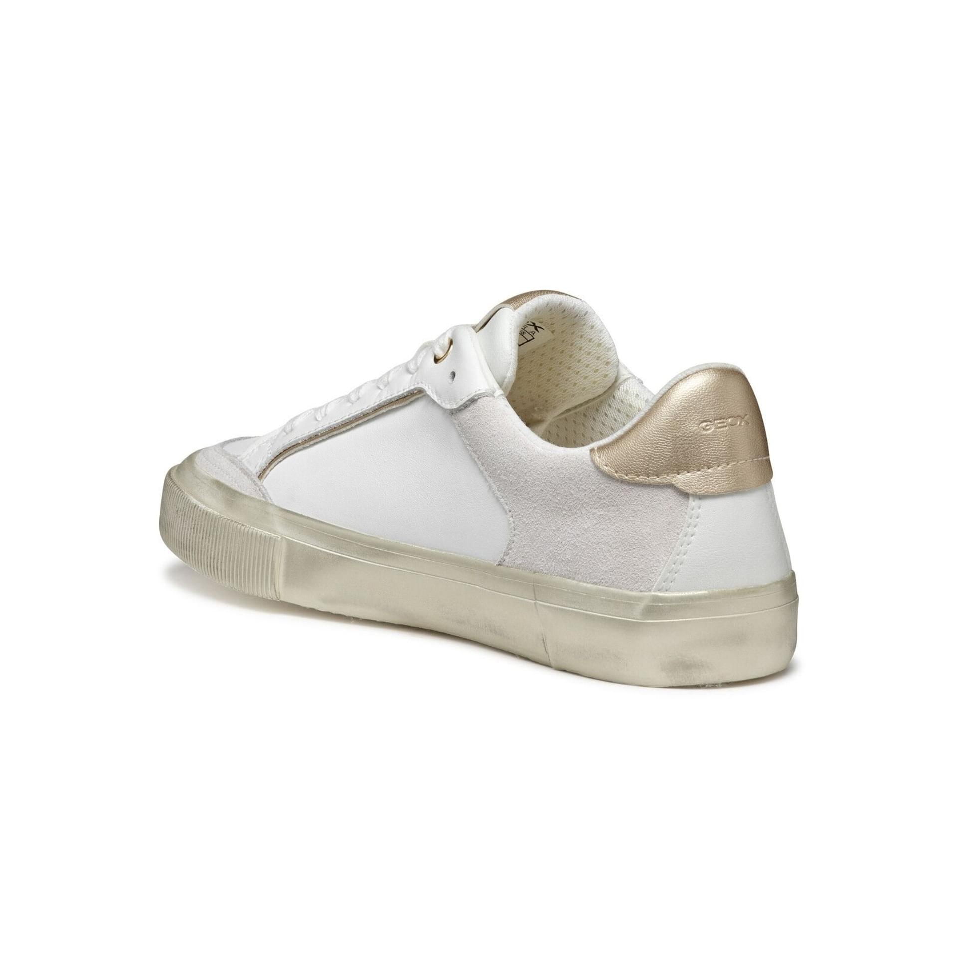 Geox Emmeleny Sneakers D550UC_08554 in White/Light Gold