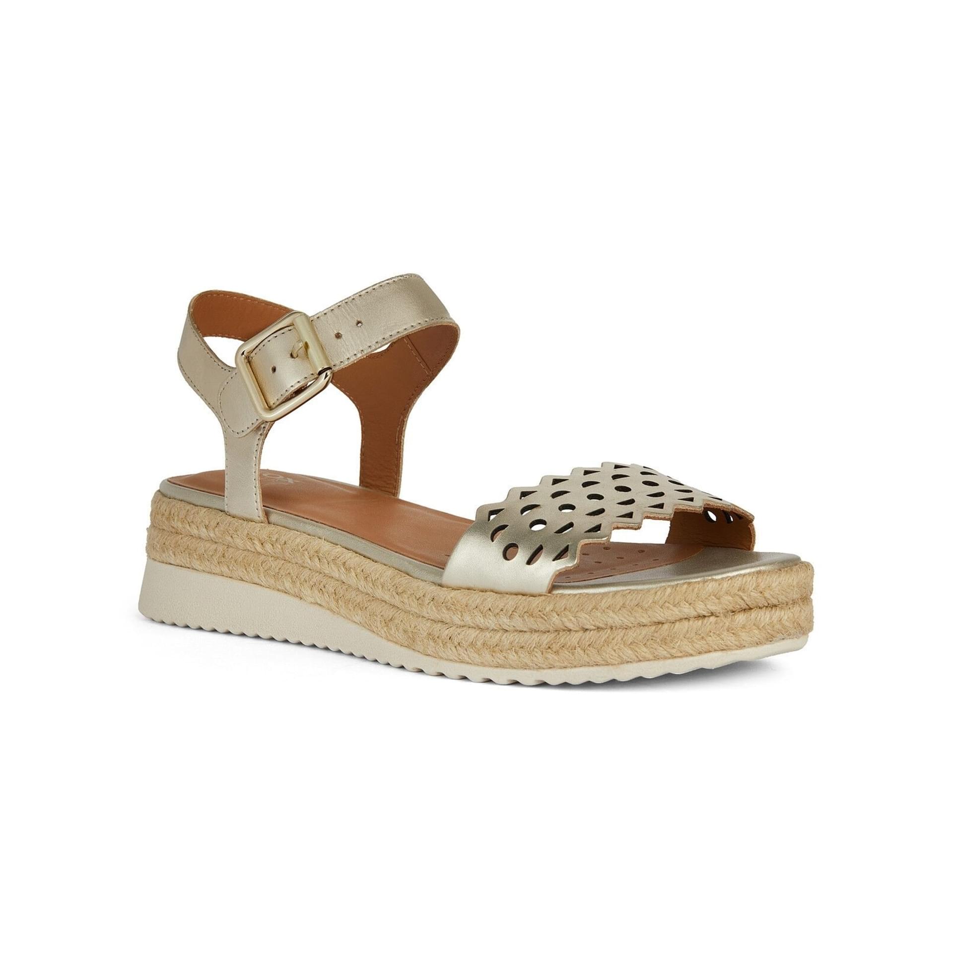 Geox Eolie Sandals D45SRA_000CF in Light Gold