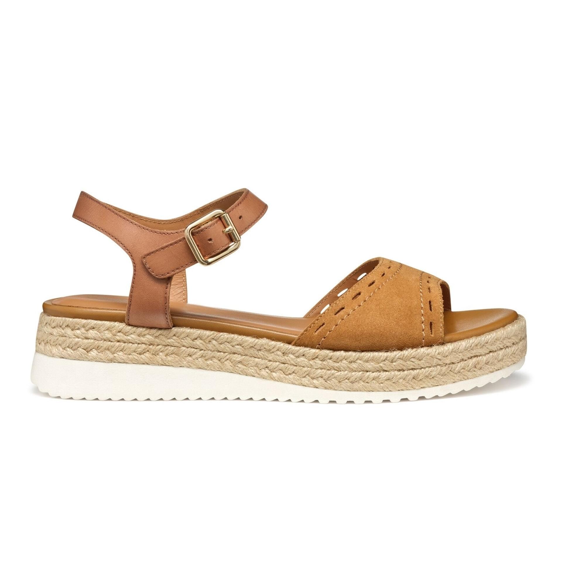 Geox Eolie Sandals D55SRB_02243 in Cognac