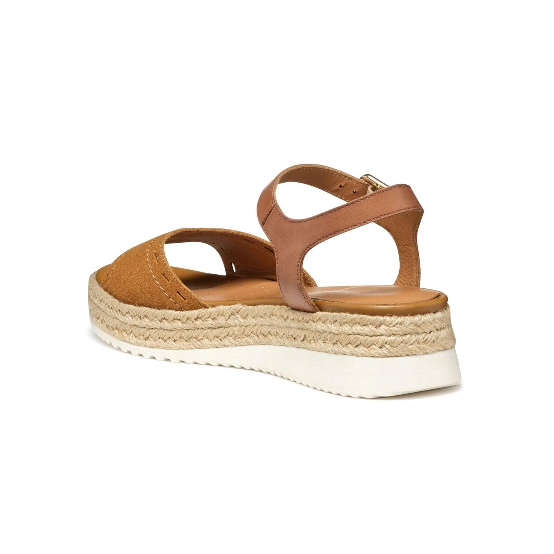 Geox Eolie Sandals D55SRB_02243 in Cognac