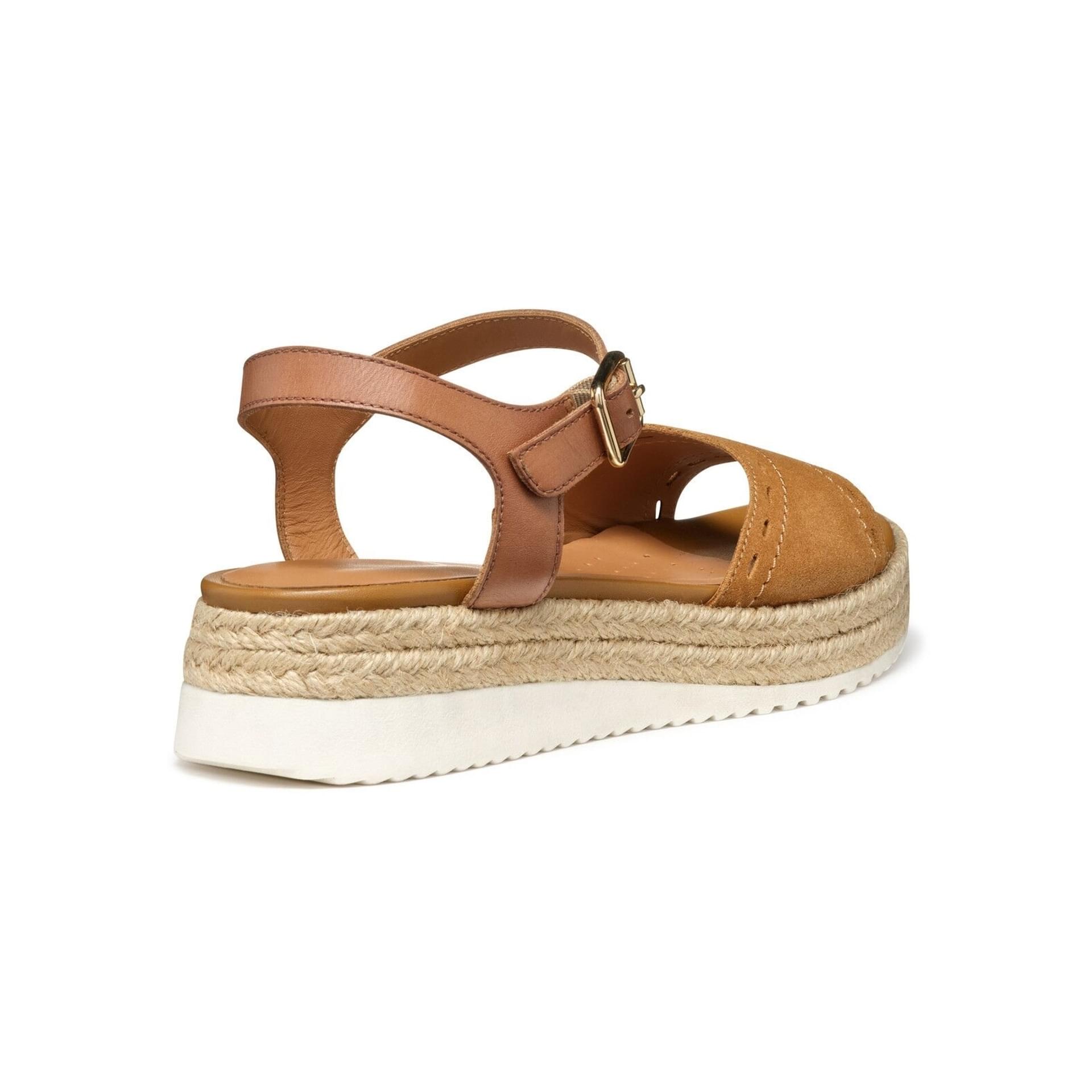 Geox Eolie Sandals D55SRB_02243 in Cognac