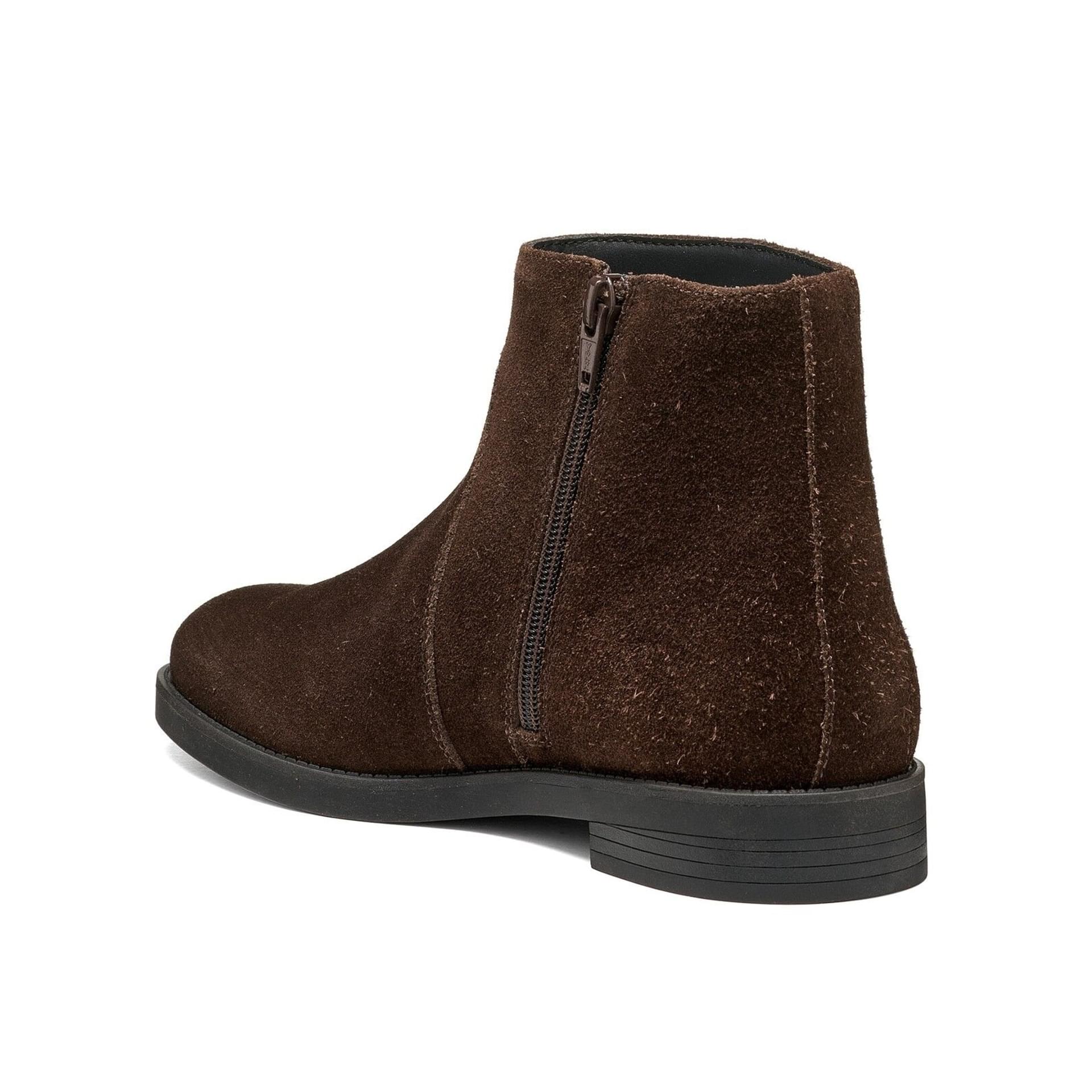 Geox Esmeena Ankle Boots in Mahogany, angled view (SKU D6811B_00022--C6013)