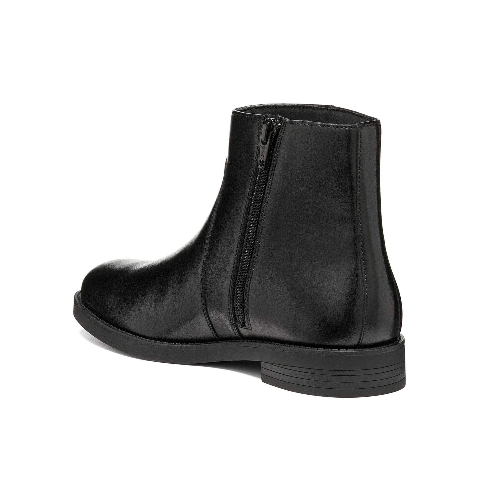 Geox Esmeena Ankle Boots in Black, angled view (SKU D6811B_00043--C9999)