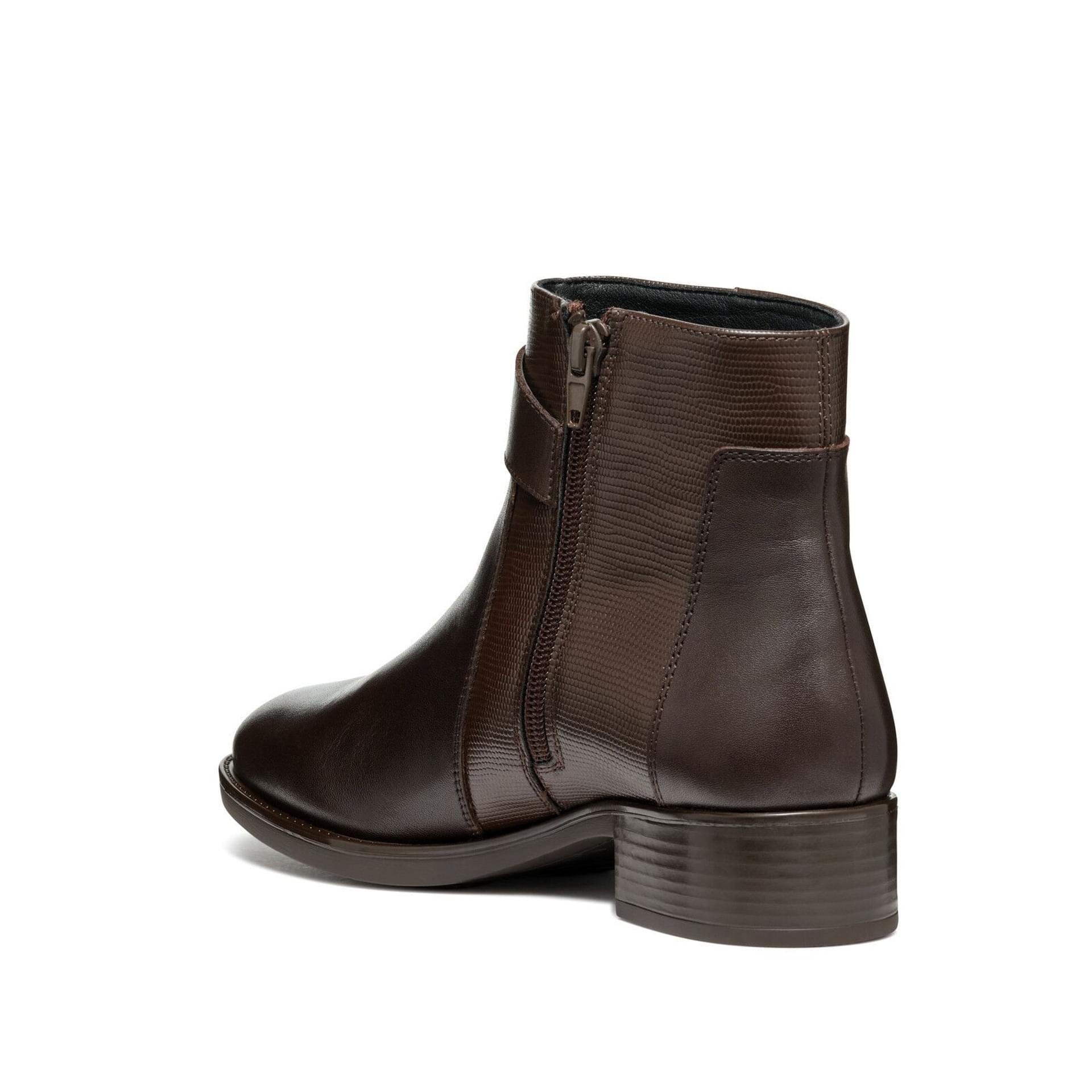 Geox Felicity Enkellaarsjes D46G1A_04304 in Dark Brown