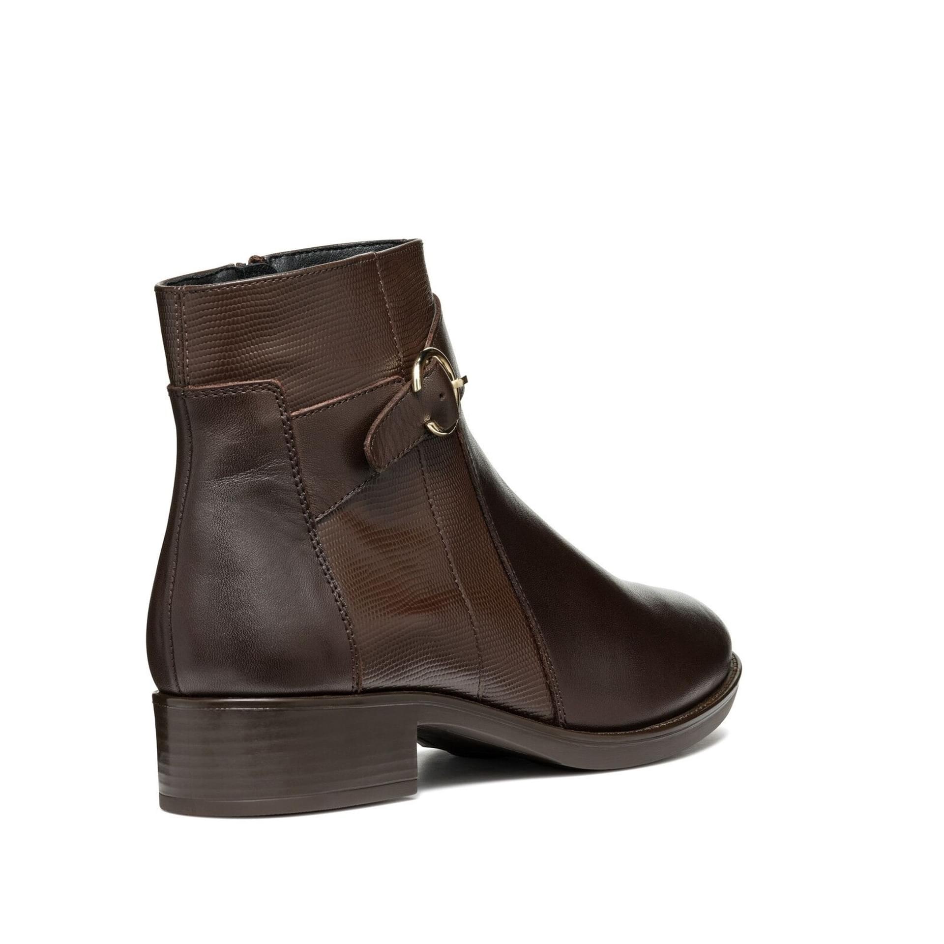 Geox Felicity Enkellaarsjes D46G1A_04304 in Dark Brown