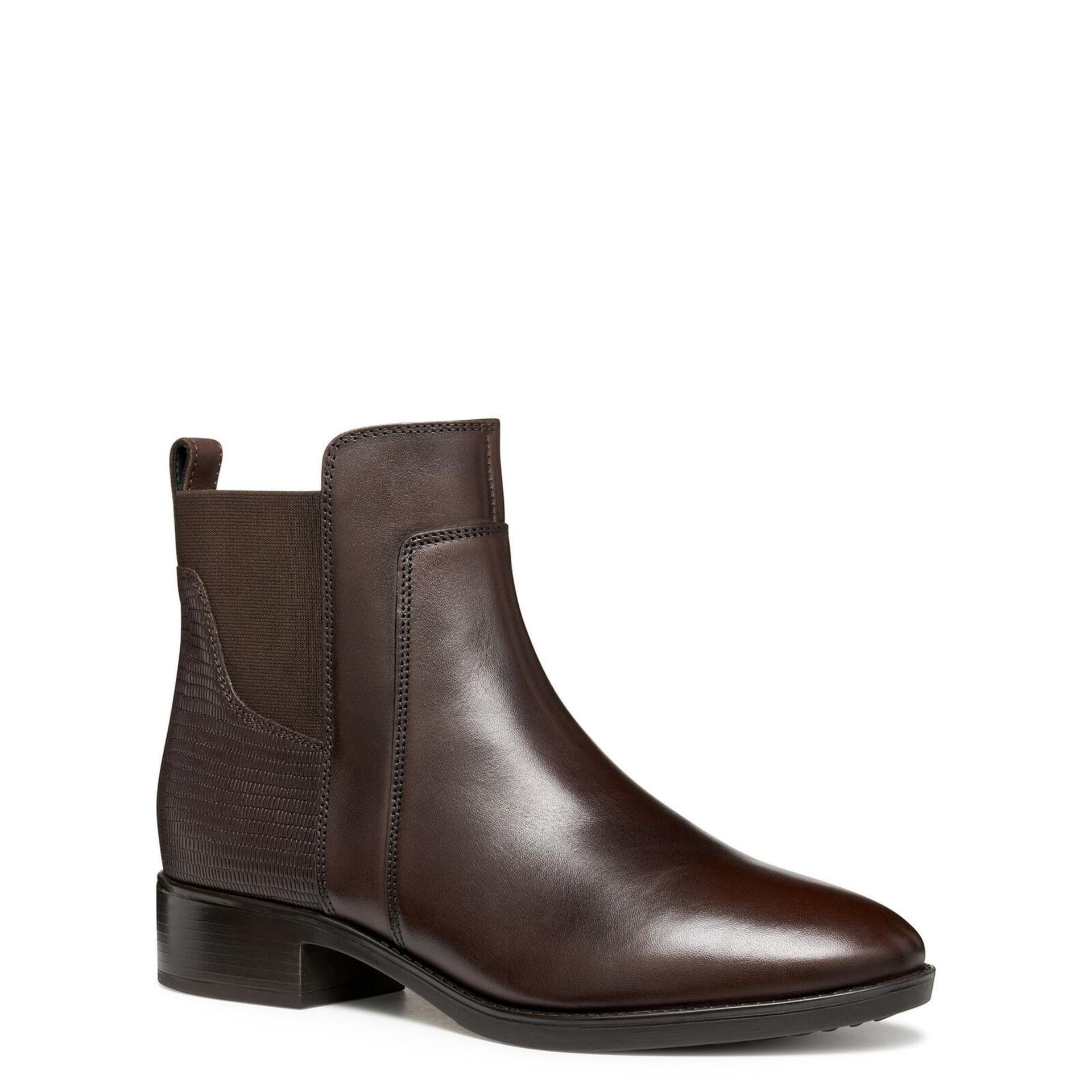 Geox Felicity Ankle Boots D94G1G_04347 in Dark Brown