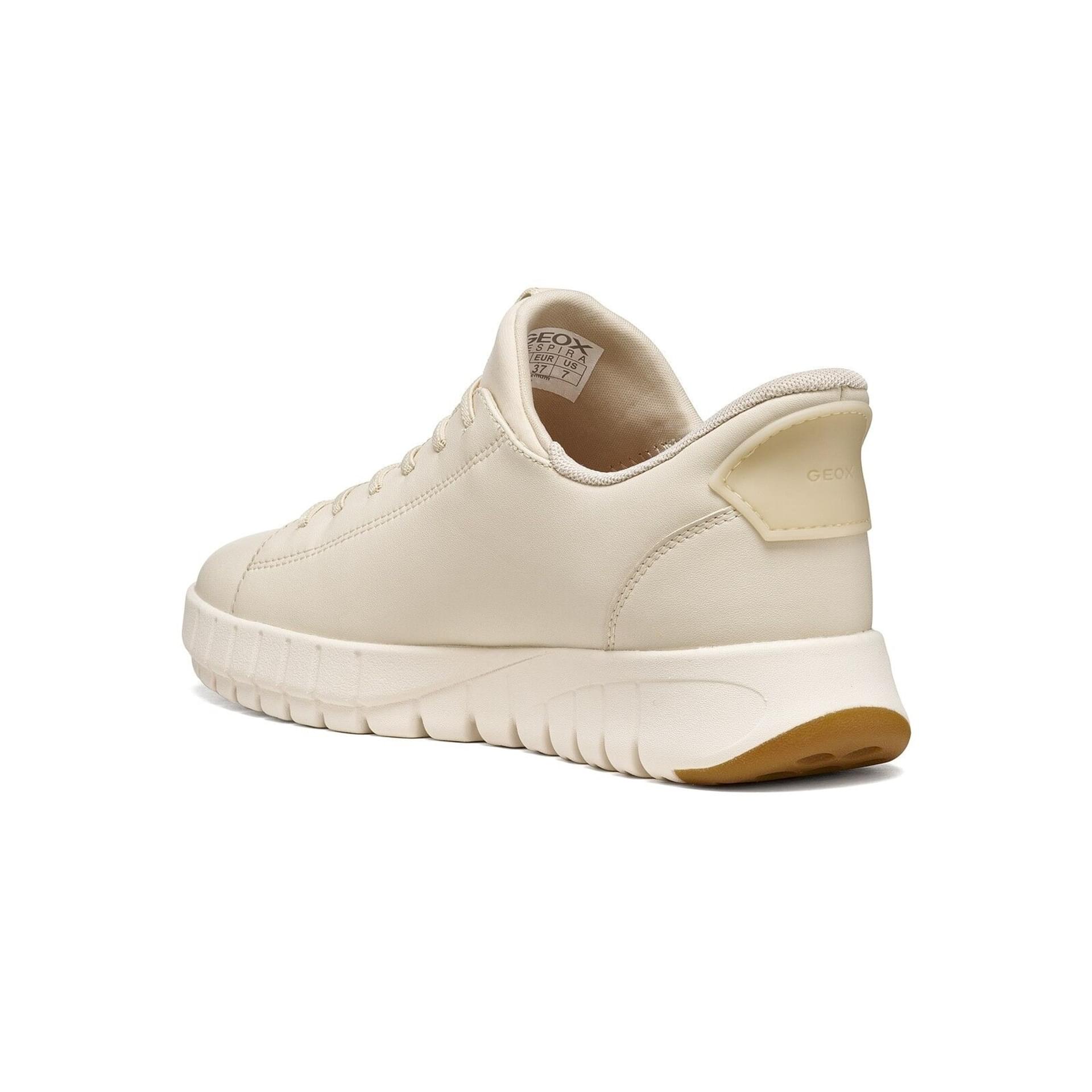 Geox Flextride Plus Sneakers in Papyrus, angled view (SKU D657SC_0009B--C1122)