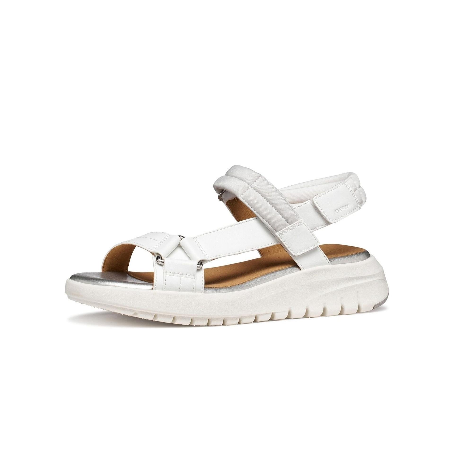Geox Flextride S Sandalen D65BSD_05415 in White/Light Grey