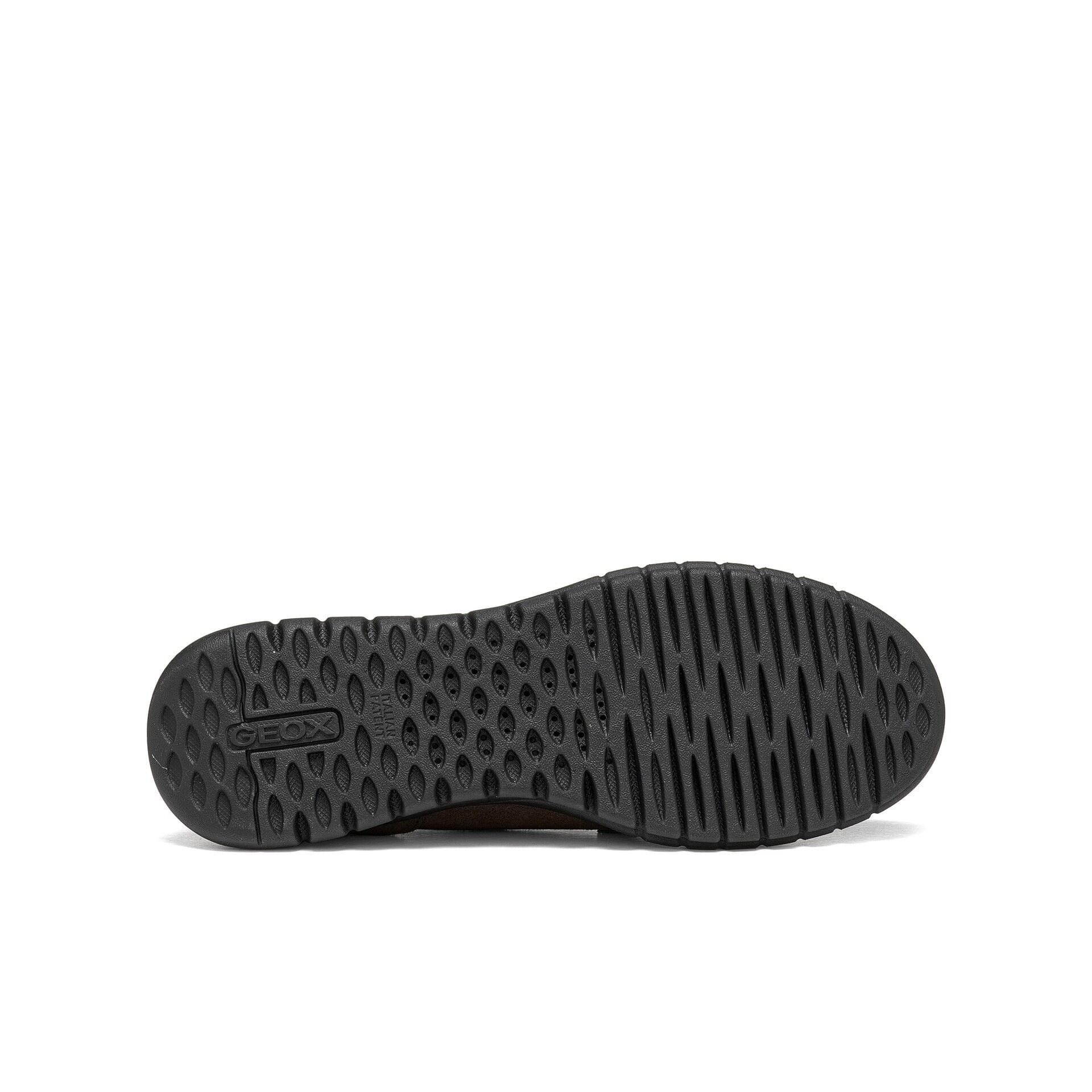Geox Flextride Moccasins leather in Chocolate, sole (SKU D659AB_00022--C6005)