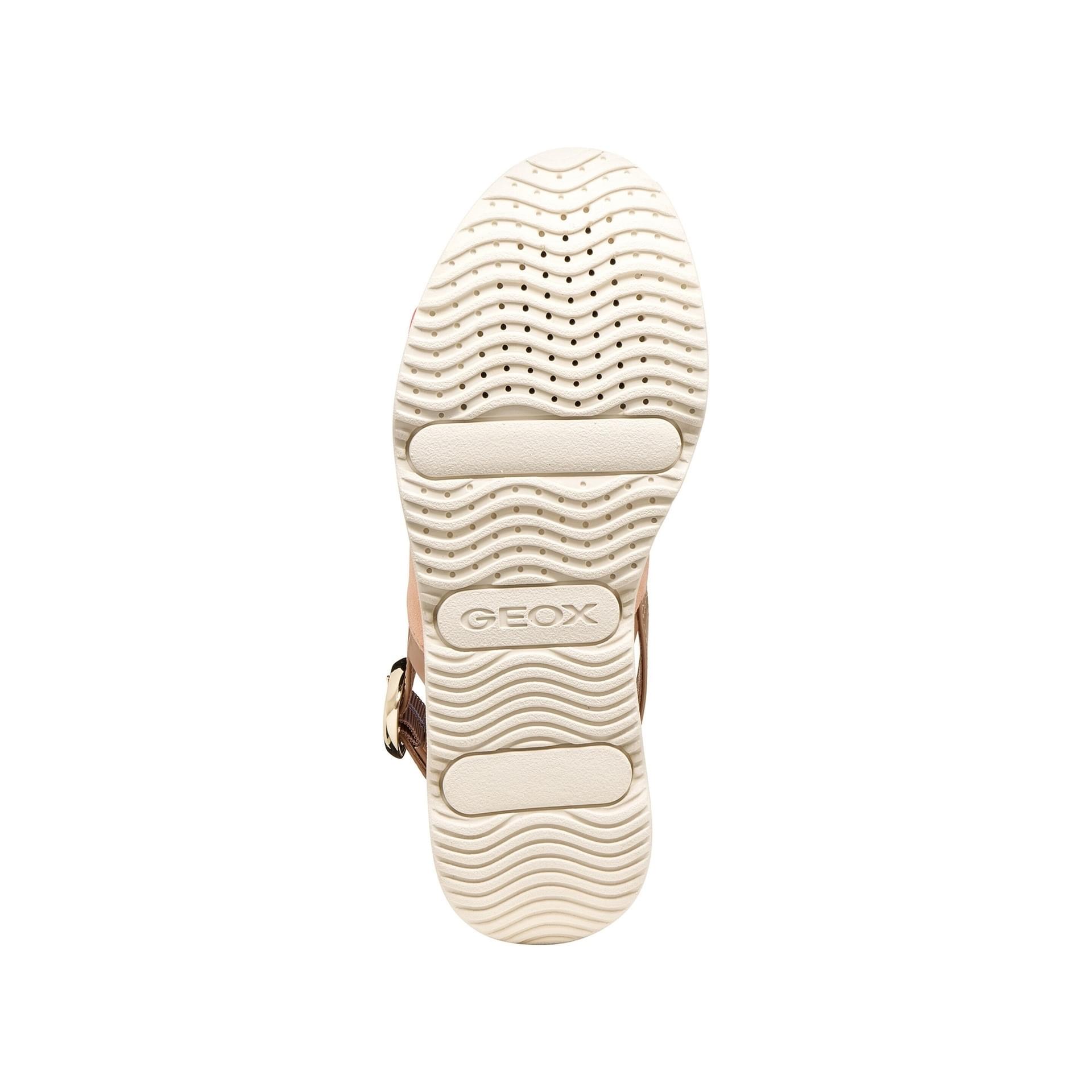 Geox Gardenia Sandales cuir in Peach/Light Brown, semelle (SKU D65HBA_021BC--C8185)