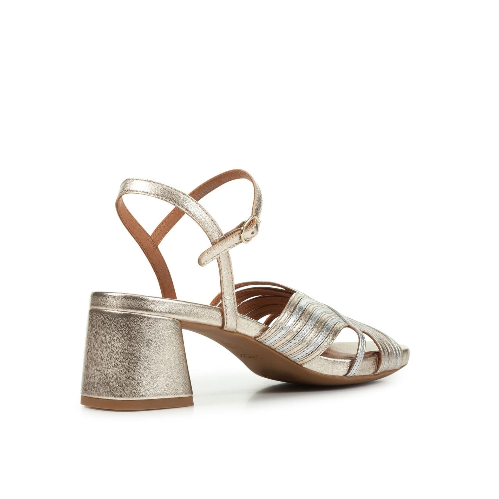 Geox Genziana Mid Sandals D35HAF_000Y2 in Gold/Silver