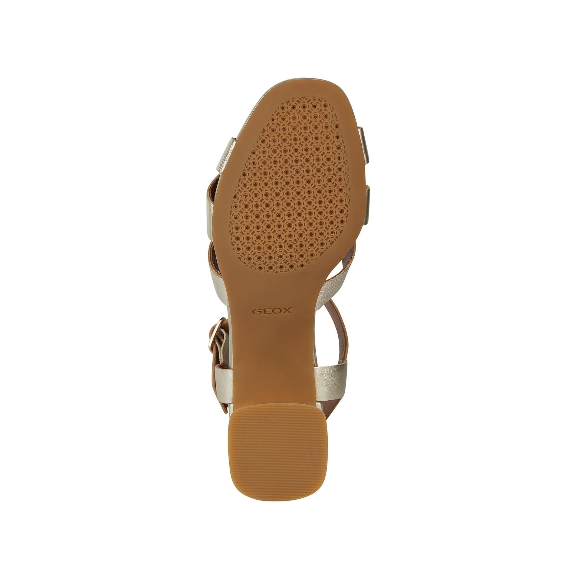 Geox Genziana Mid Sandals D45HAB_0CFZ0 in Light Gold