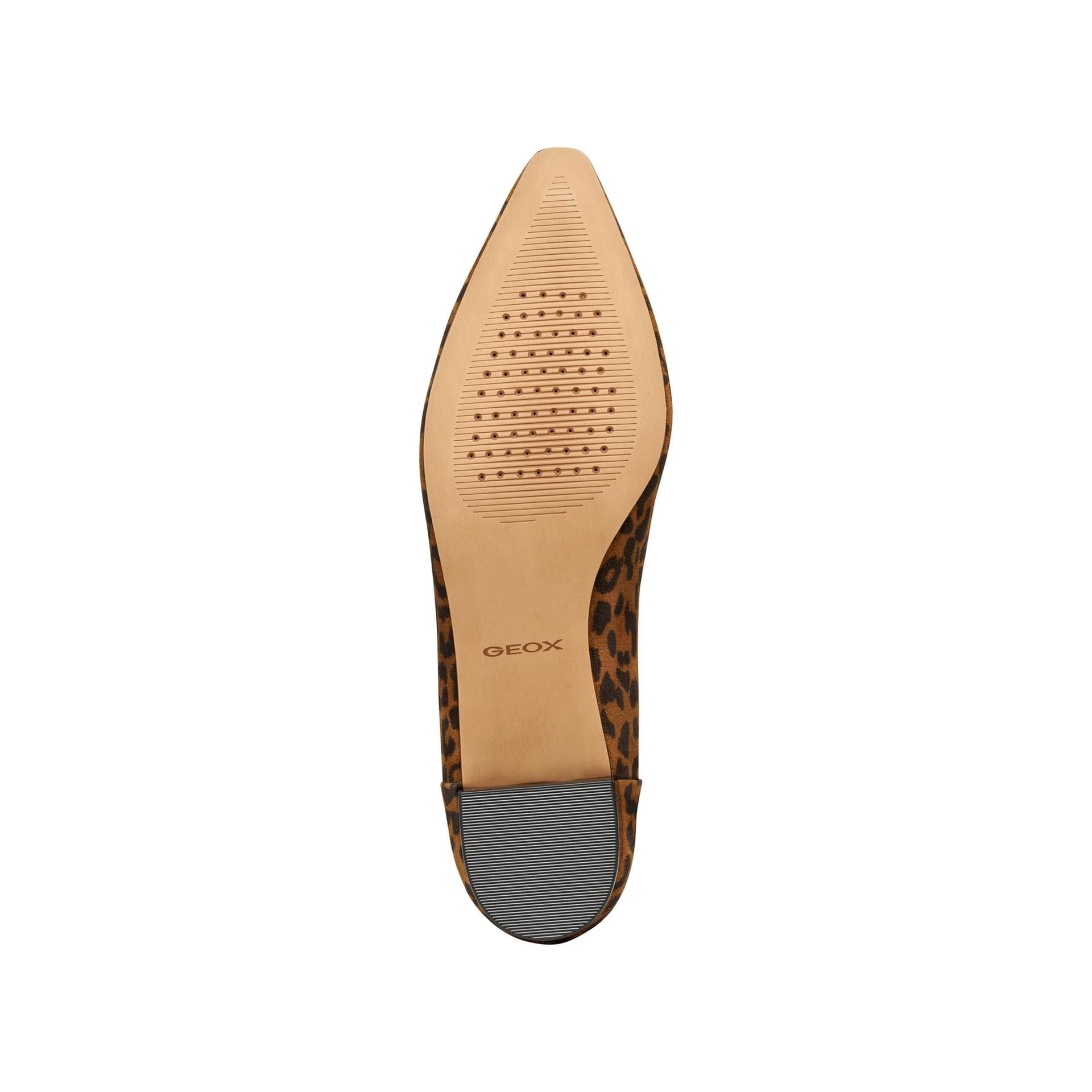 Geox Giselda15 Ballerina's D56YUB_00766 in Cognac/Black
