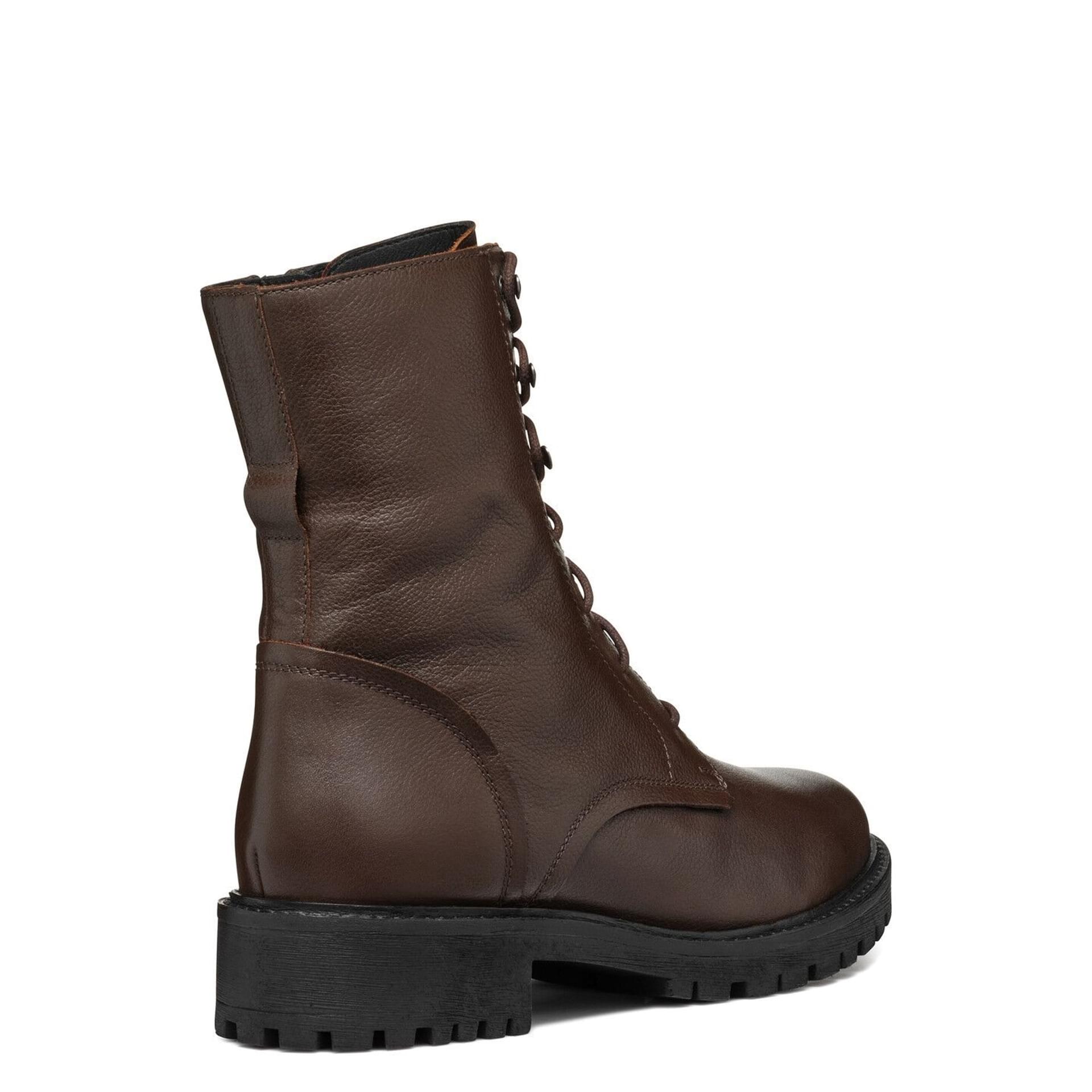 Geox Hoara Enkellaarsjes D94FTE_00046 in Dark Brown