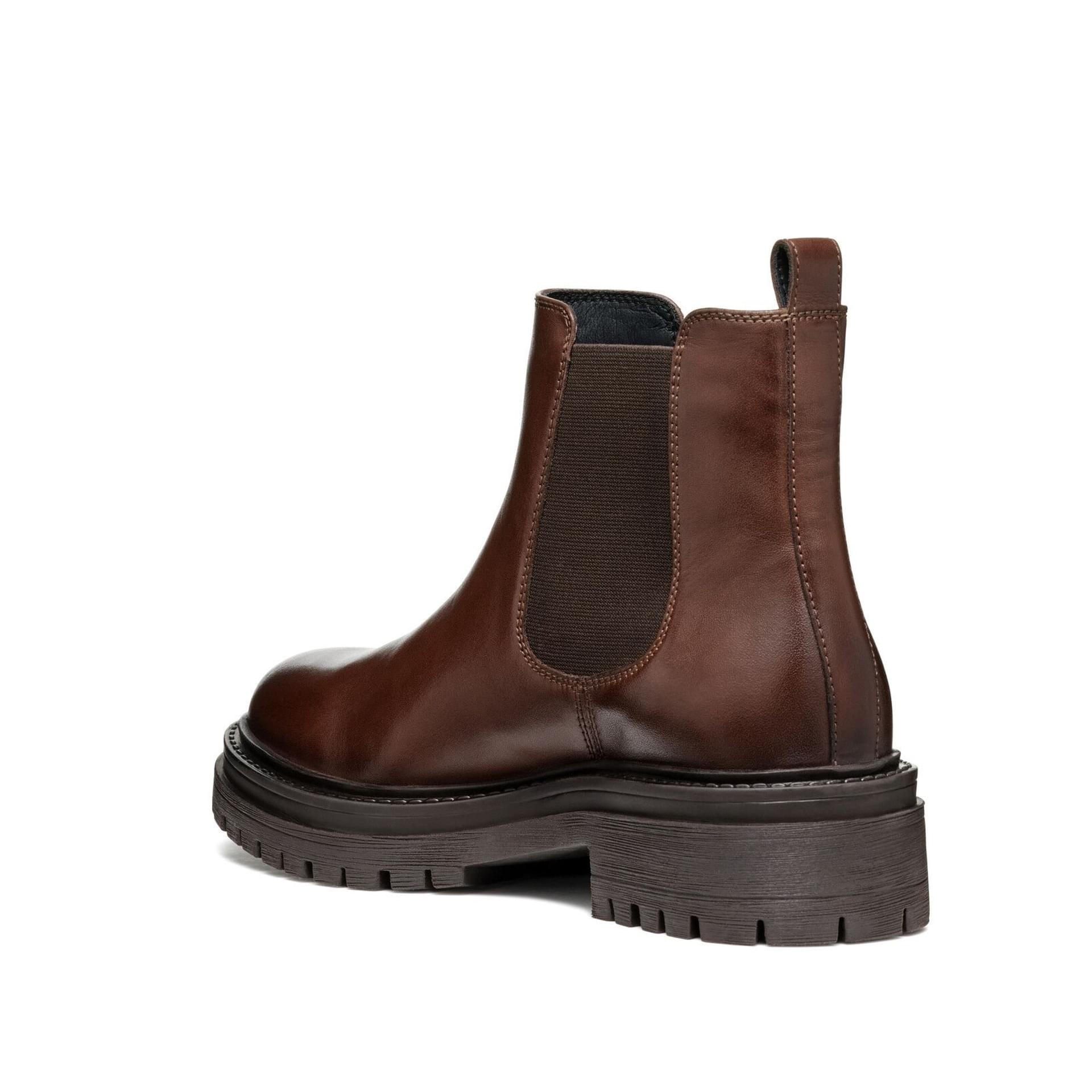 Geox Iridea Enkellaarsjes D04HRB_00043 in Dark Brown