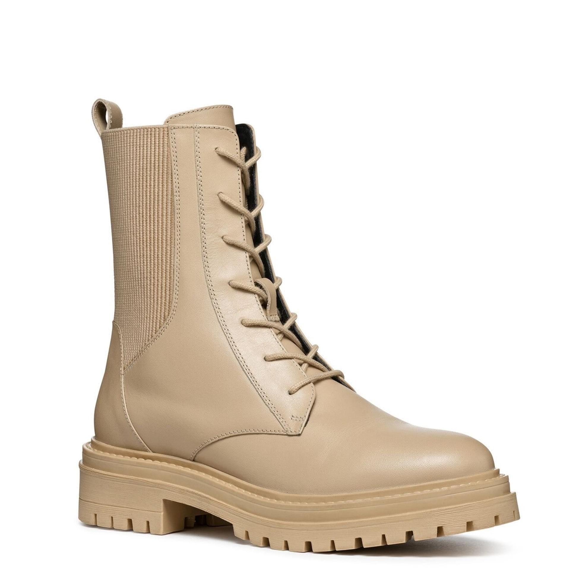 Geox Iridea Ankle Boots D26HRN_043NH in Light Sand