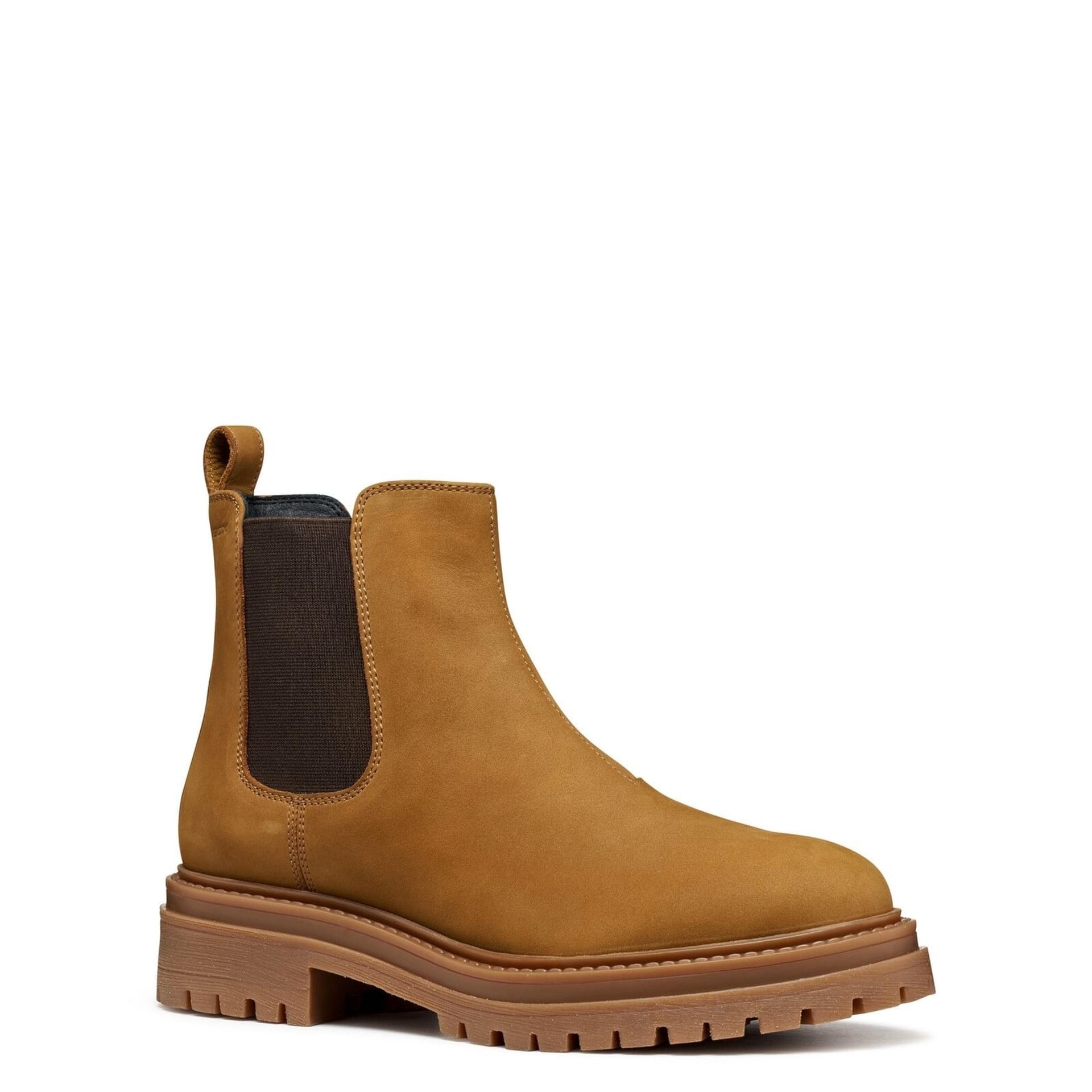 Geox Iridea Ankle Boots D56HRH_032NH in Lion/Dark Brown